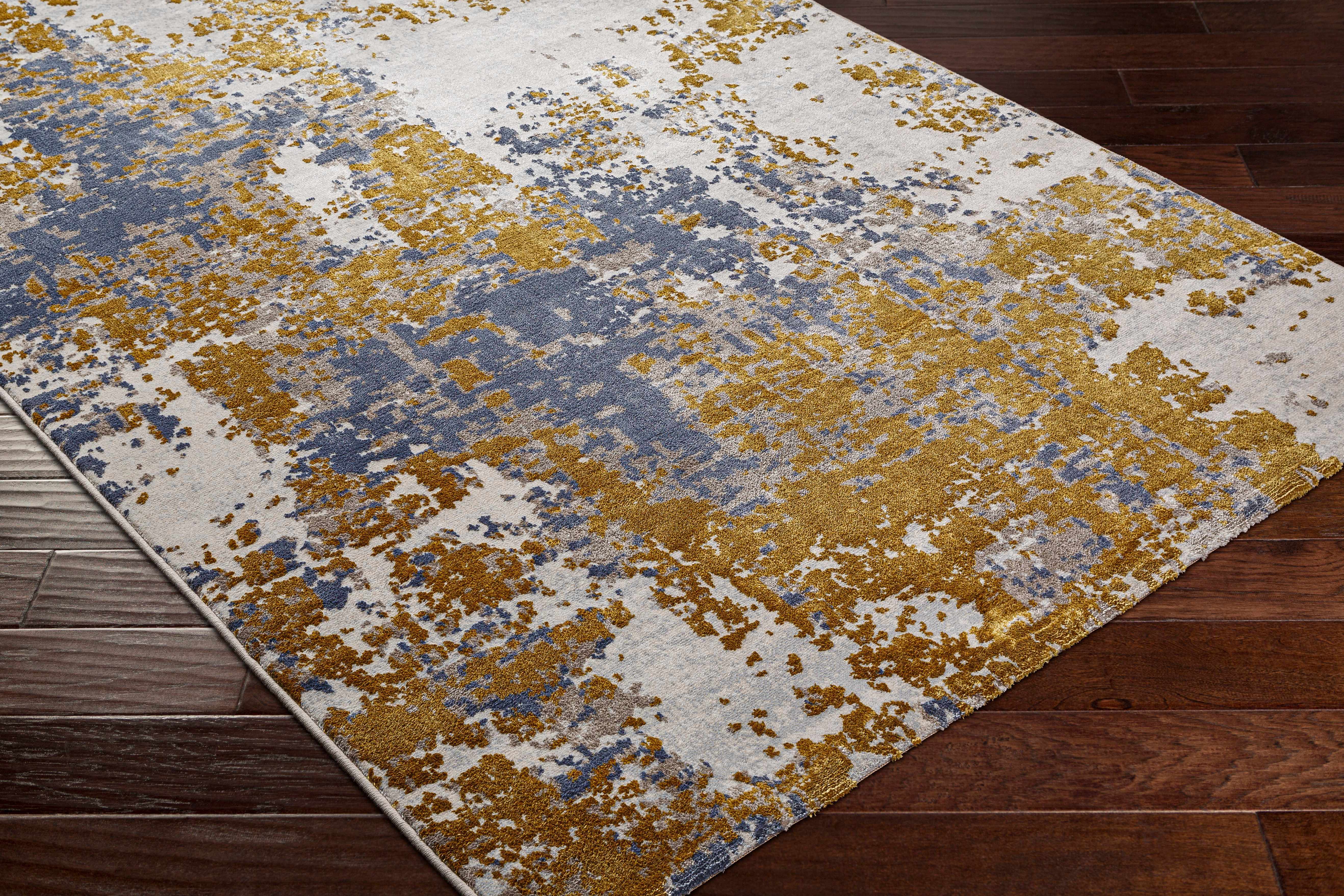 Maralal Mustard & Blue Area Rug - Clearance - Image 3