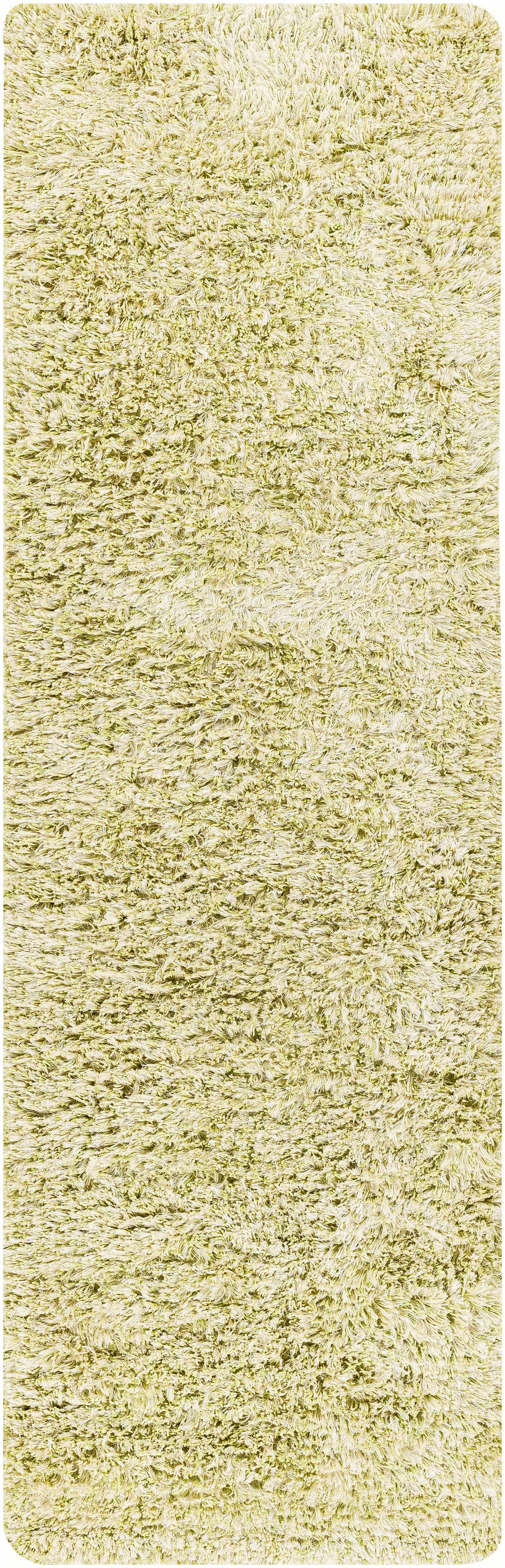 Marao Solid Grass Green Plush Rug - Clearance - Image 8