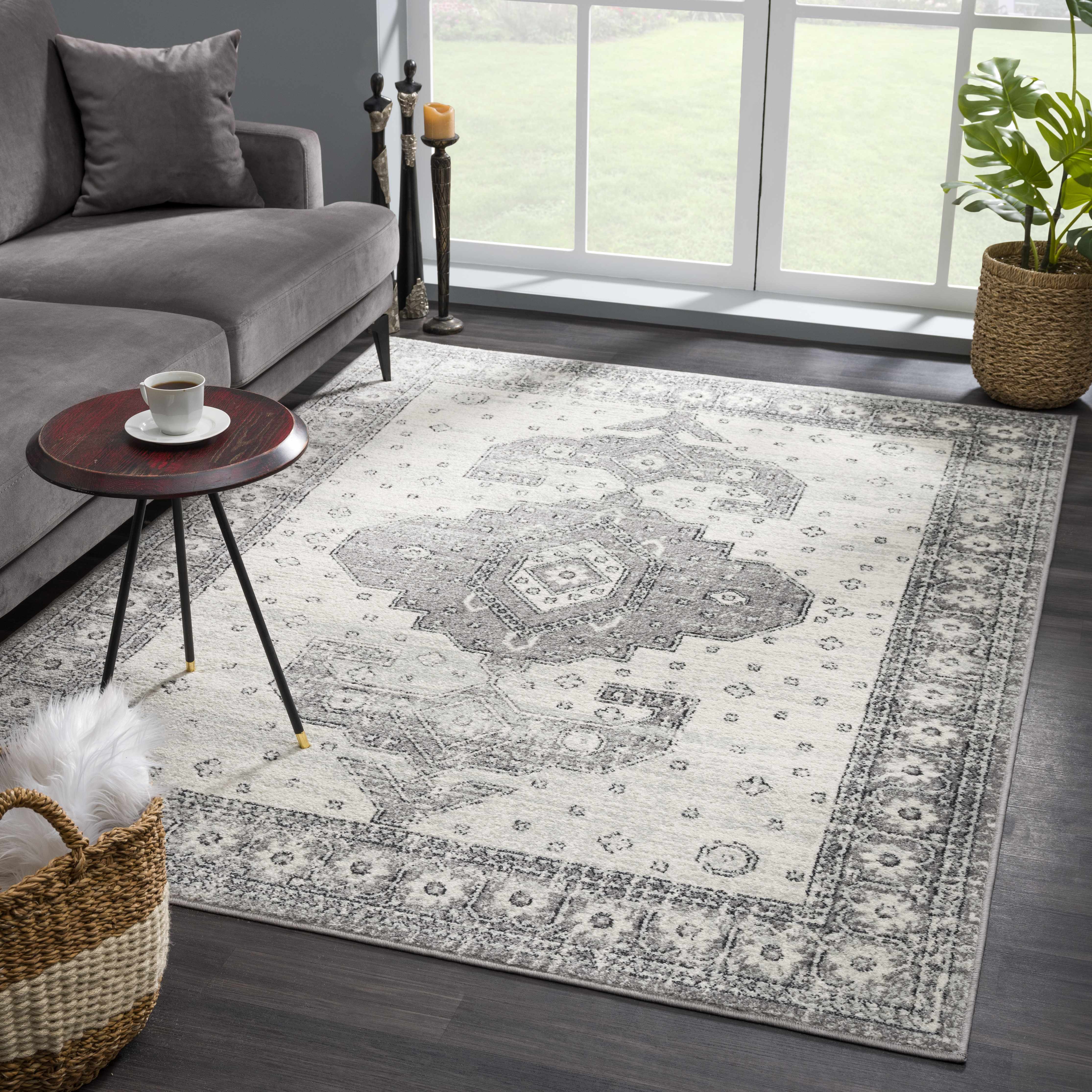 Marash 4605 Gray Area Carpet - Clearance - Image 3
