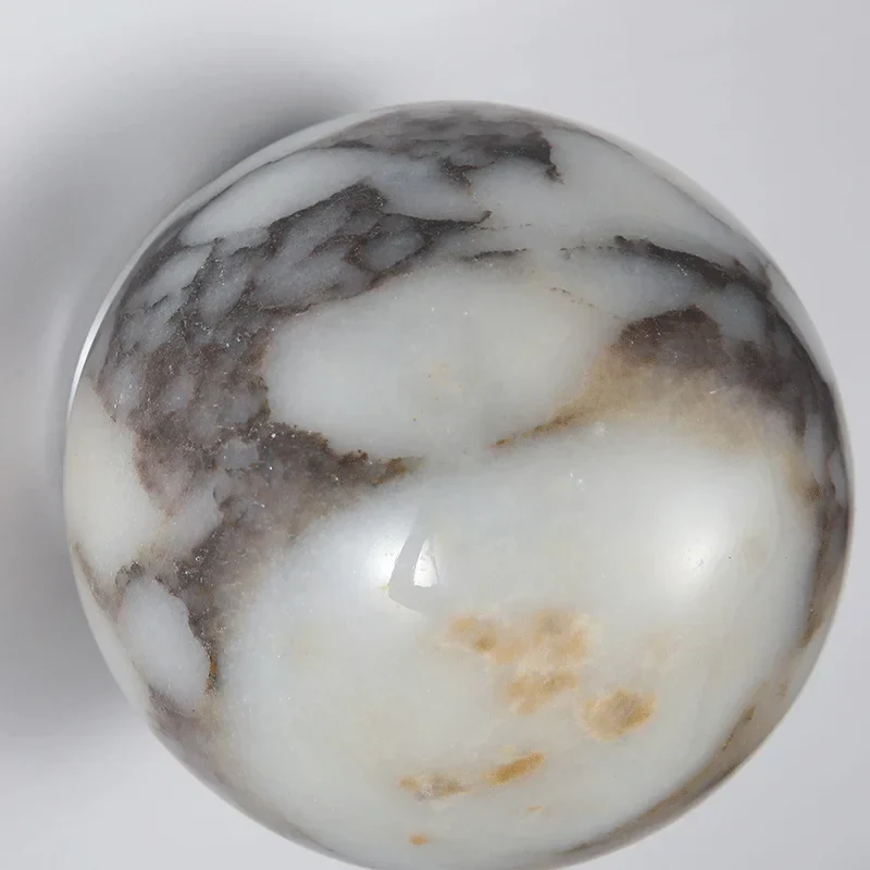 Marble Ball Wall Lamp LED Natural Stone Sconce for Bedroom Living Room Hallway - Image 6