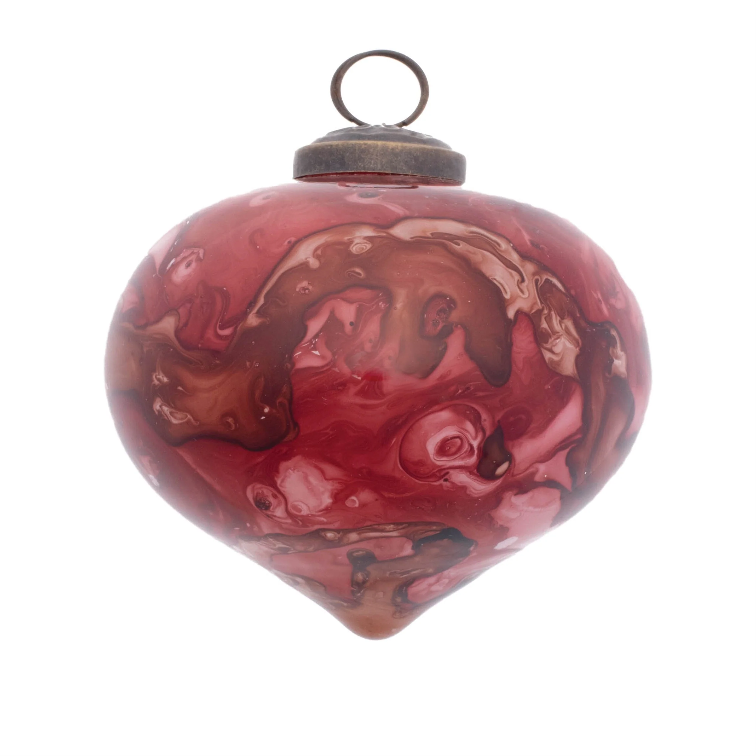 Marble Painted Glass Ornament (Set of 6) - Image 3