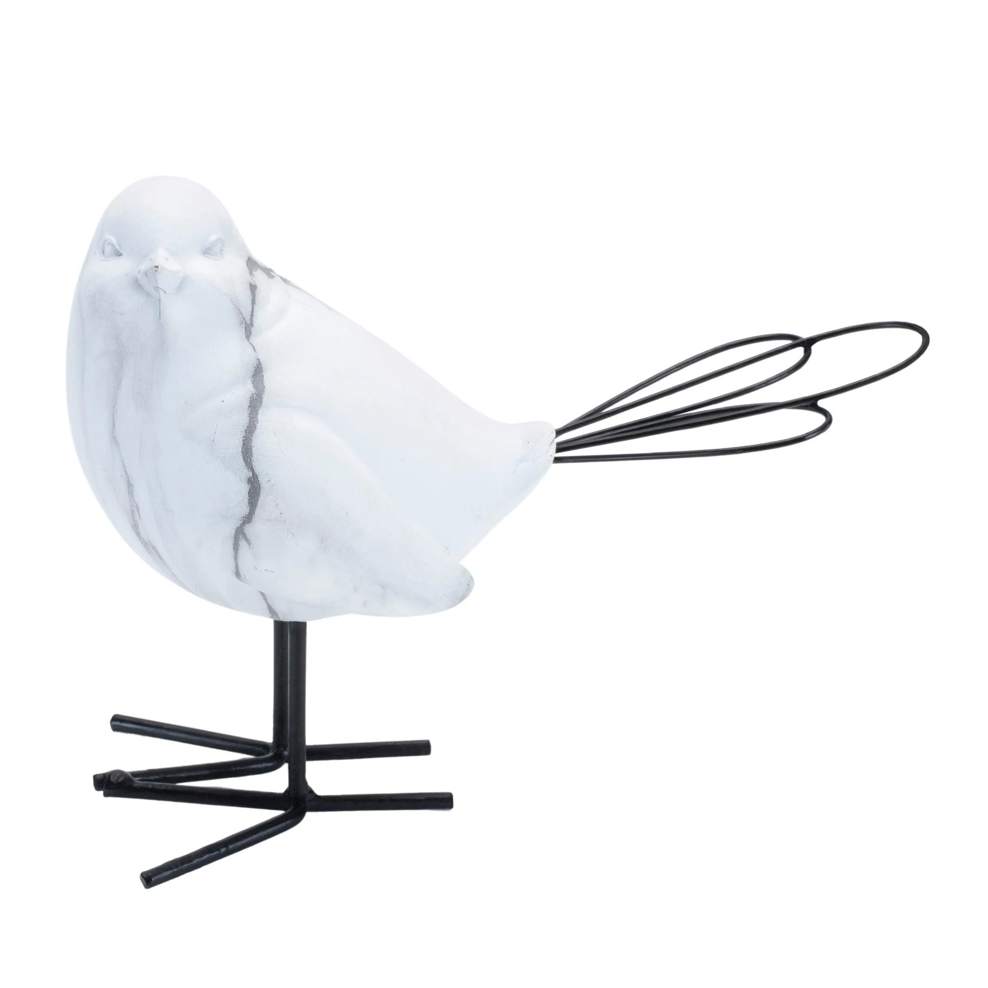 Marble Print Bird Figurine (Set of 2) - Image 3