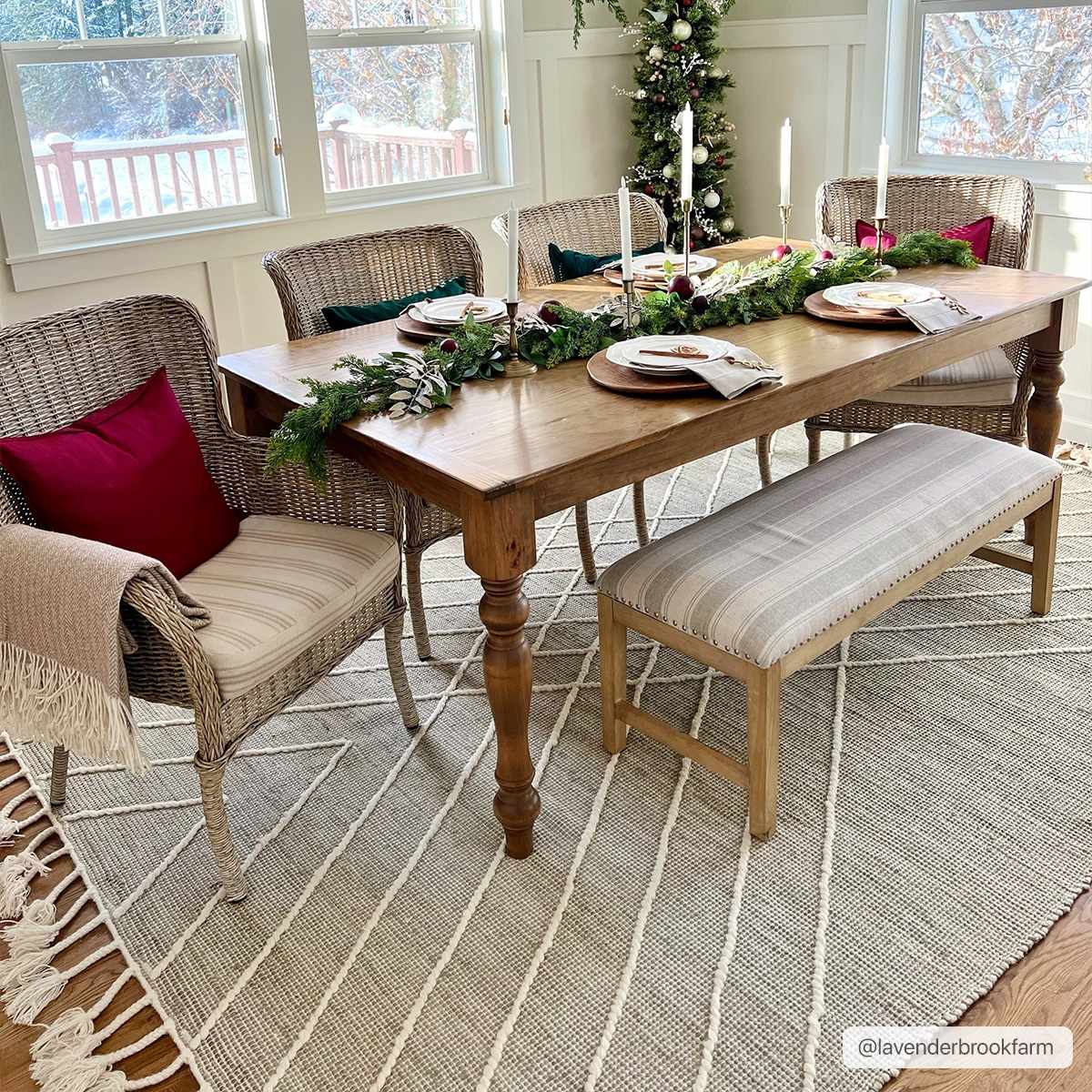 Marbletown Jute&Wool Blend Rug with Tassels - Clearance - Image 10