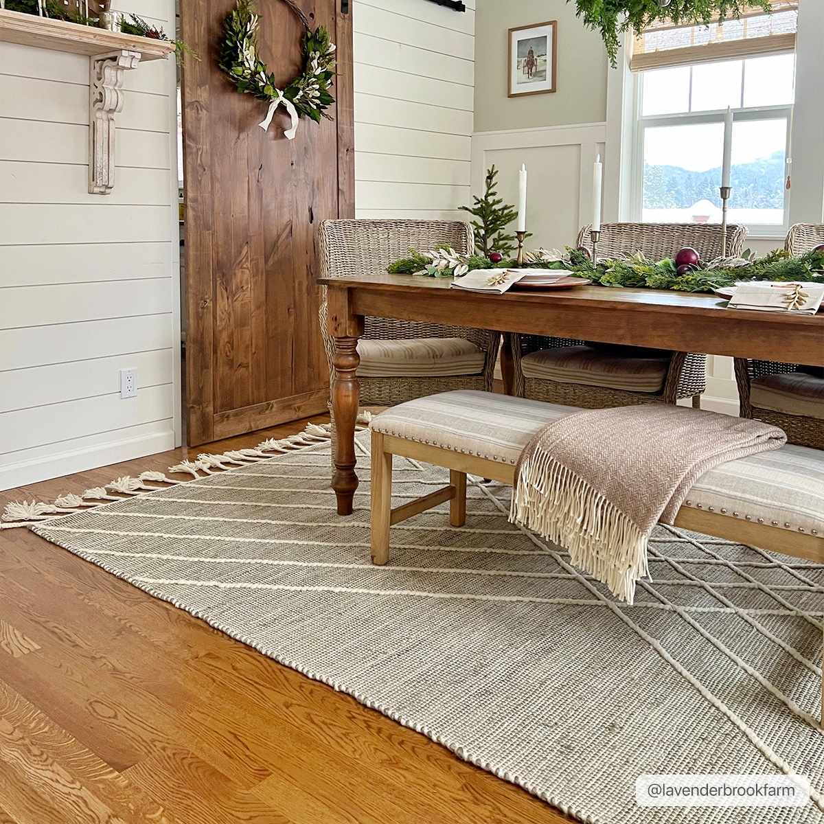 Marbletown Jute&Wool Blend Rug with Tassels - Clearance - Image 11