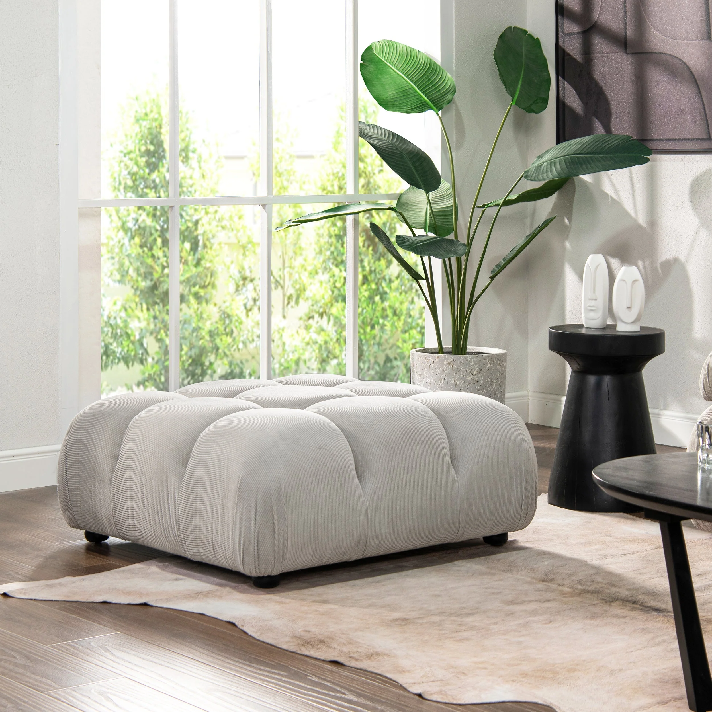 Marcel 36" Bubble Modular Modern Cocktail Ottoman - Image 2