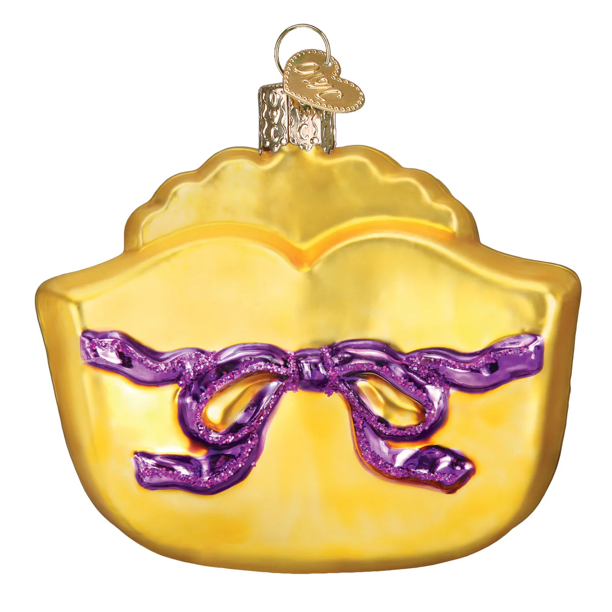 Mardi Gras Mask Ornament 3x3x2.5 by Old World Christmas - Image 4