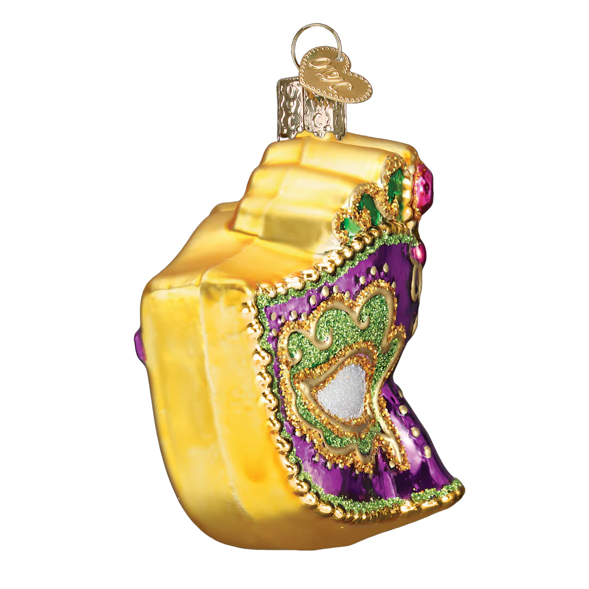 Mardi Gras Mask Ornament 3x3x2.5 by Old World Christmas - Image 5