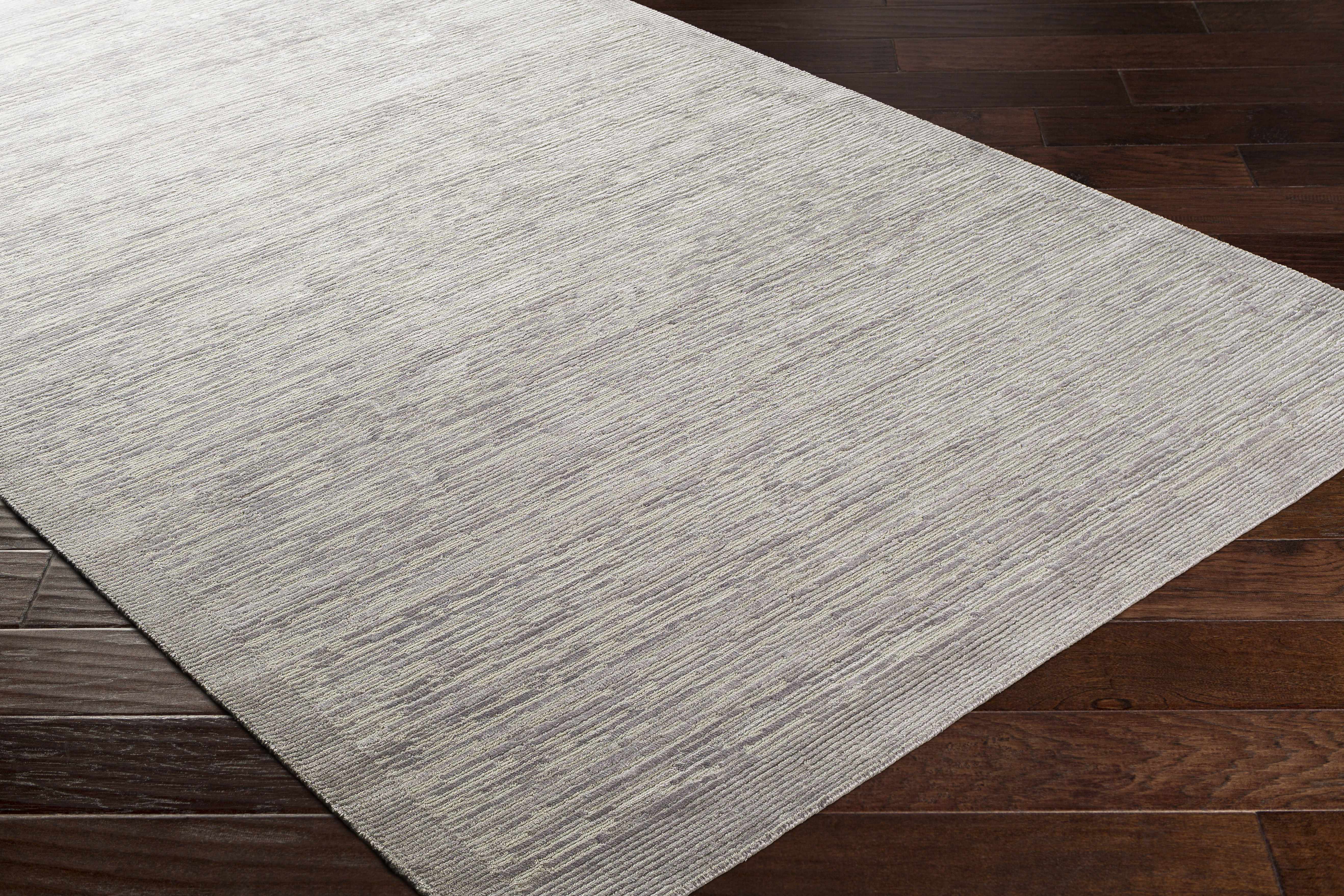 Mardi Silver Premium Wool&Silk Area Rug - Clearance - Image 4