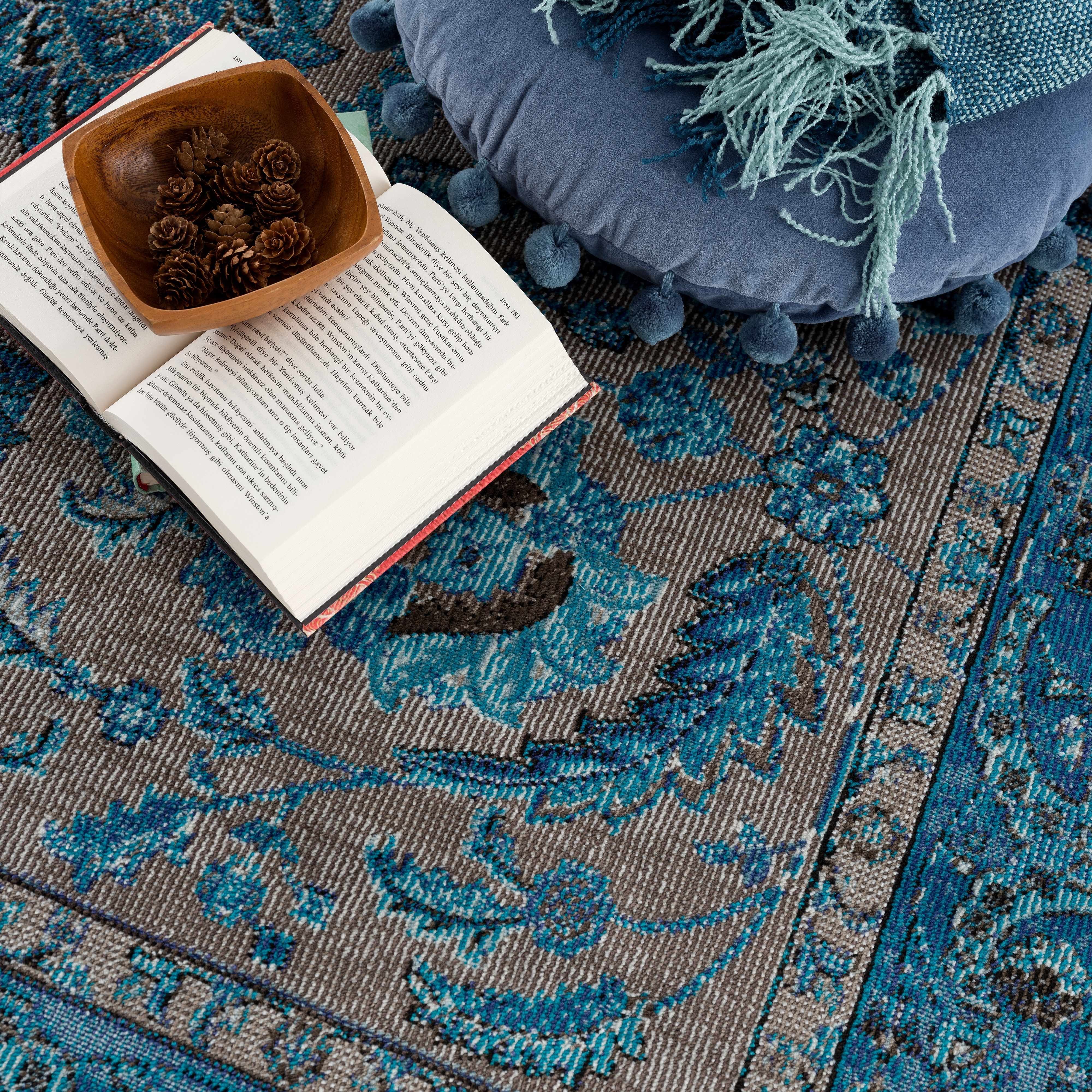 Mardina Turquoise Area Rug - Clearance - Image 14
