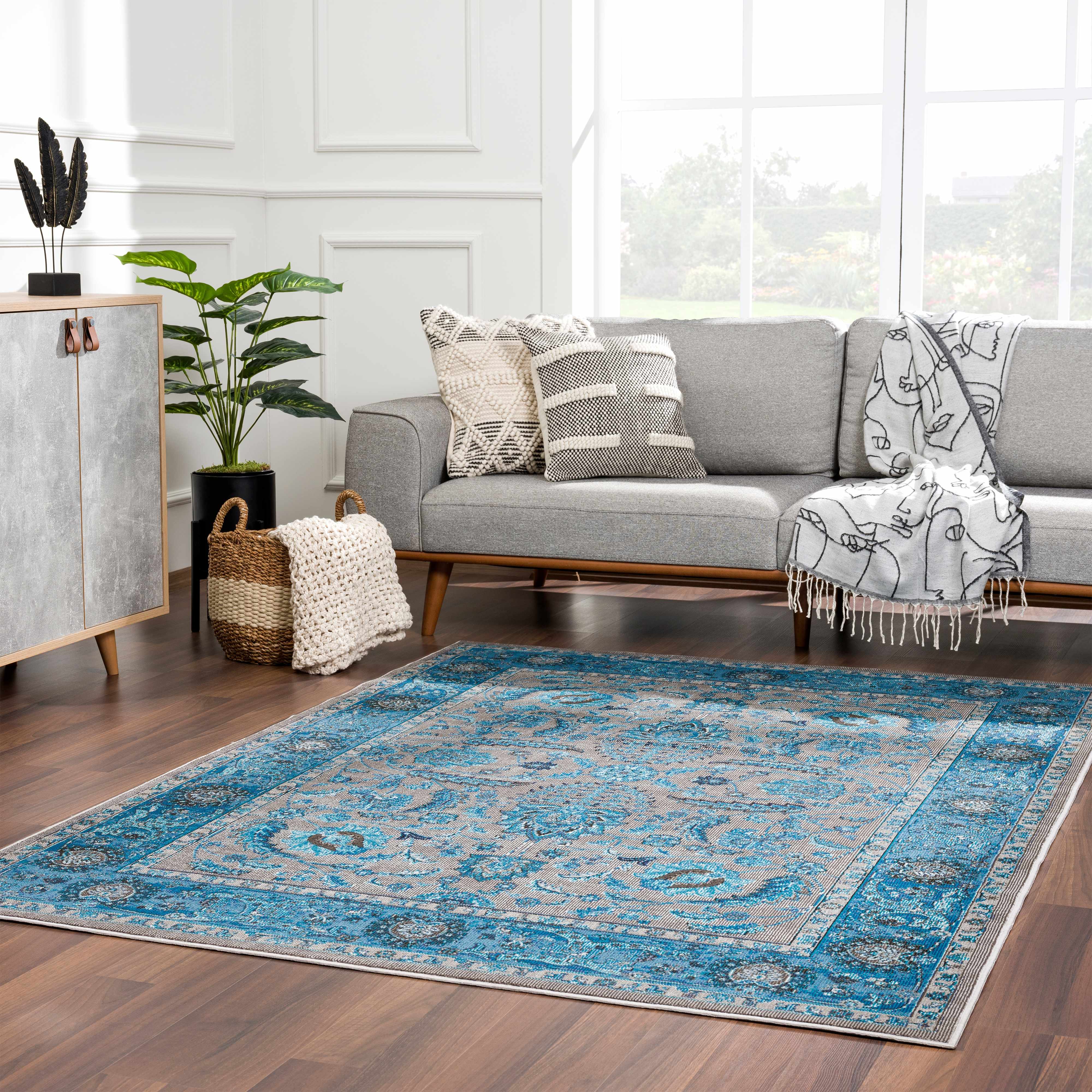 Mardina Turquoise Area Rug - Clearance - Image 4