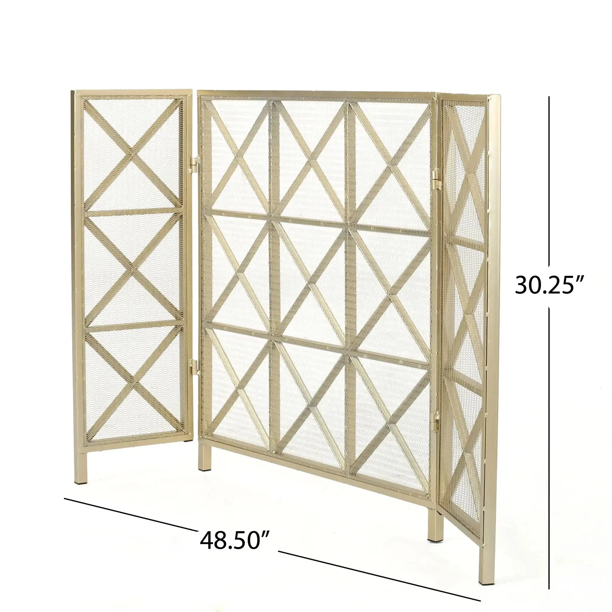 Margaret - 3 Panel Fireplace Screen Iron - Image 2