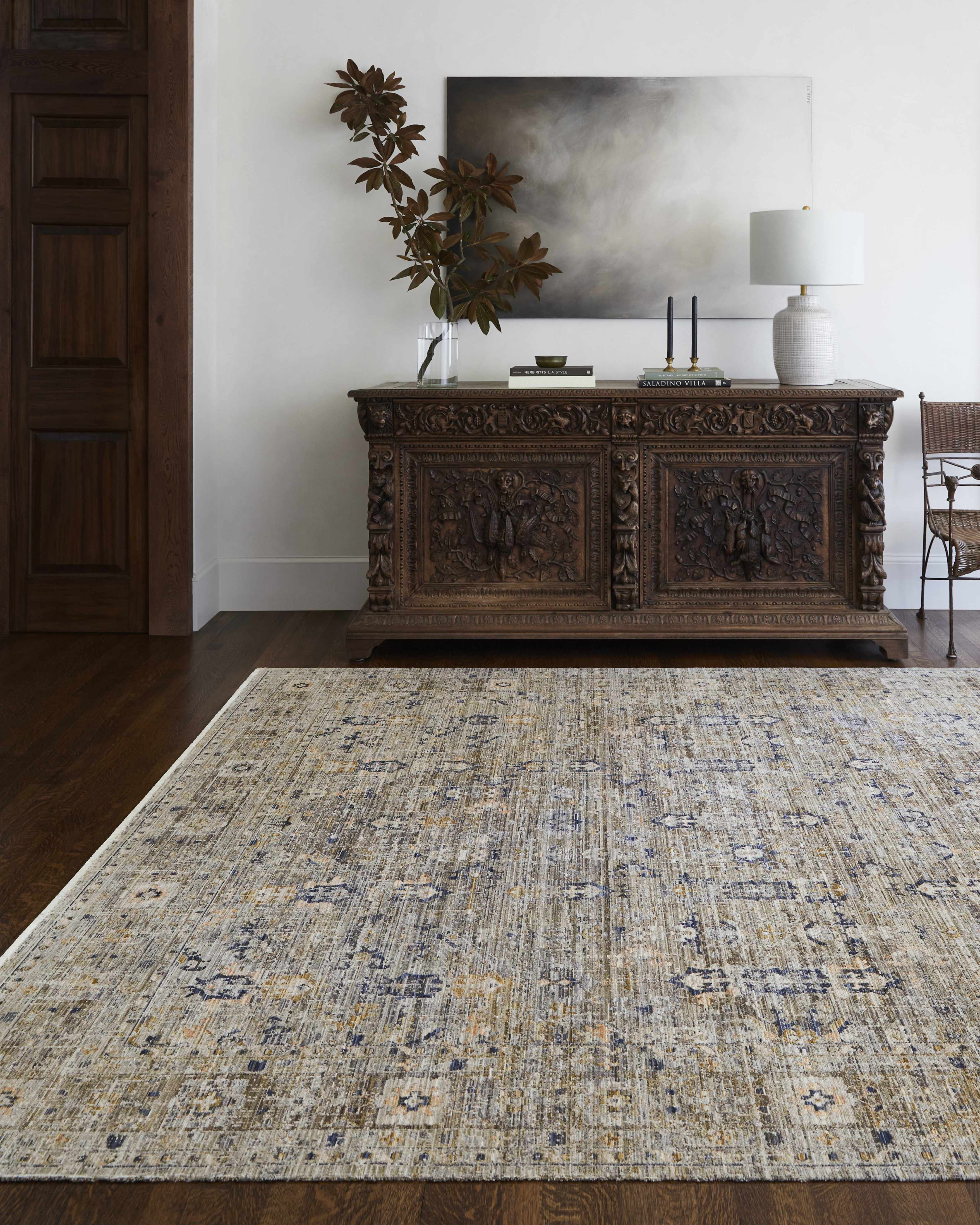 Margaret Damask Brown Washable Area Rug - Becki Owens x Livabliss - Image 2