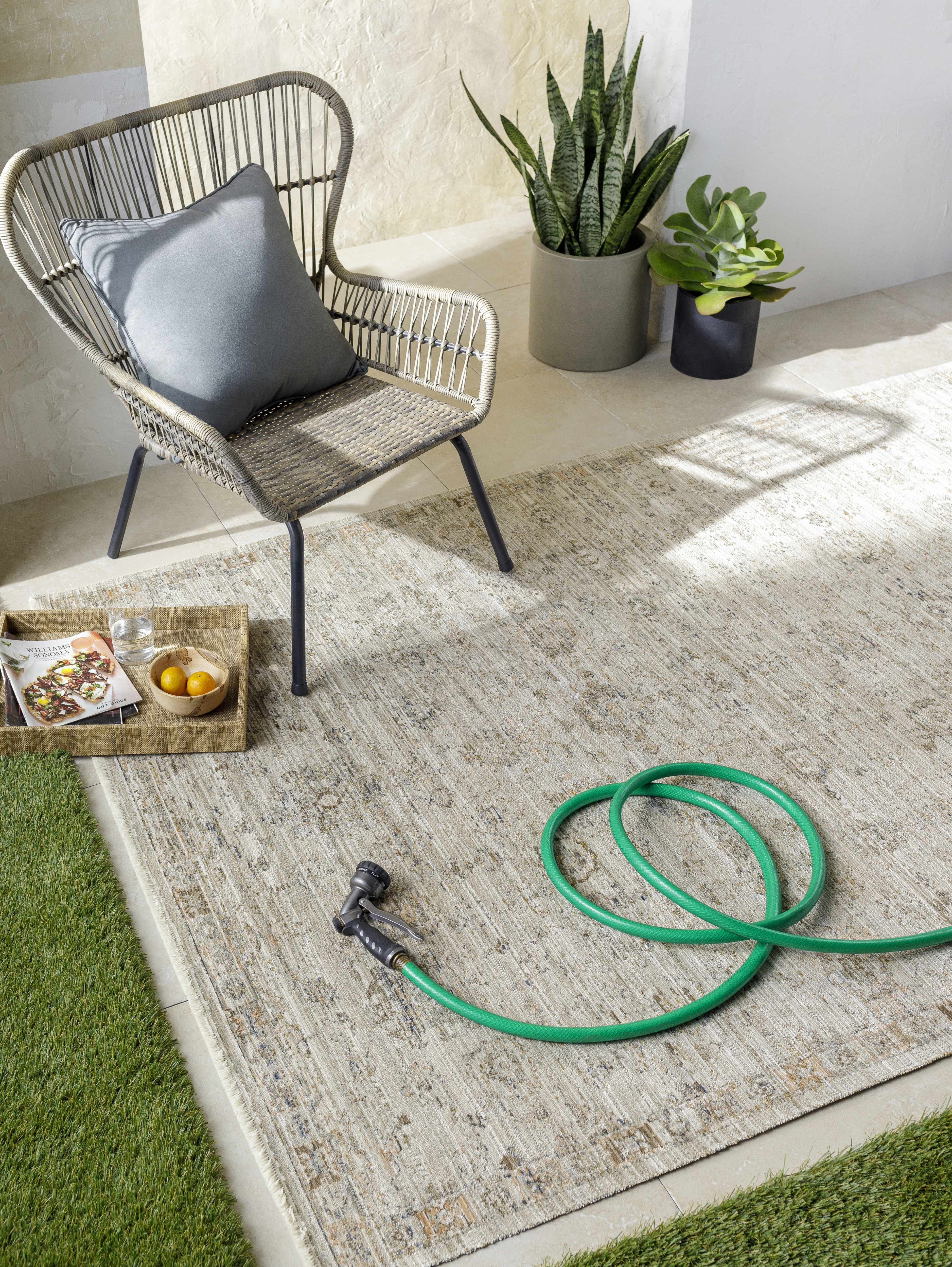 Margaret Damask Gray Washable Rug - Becki Owens x Livabliss - Image 2