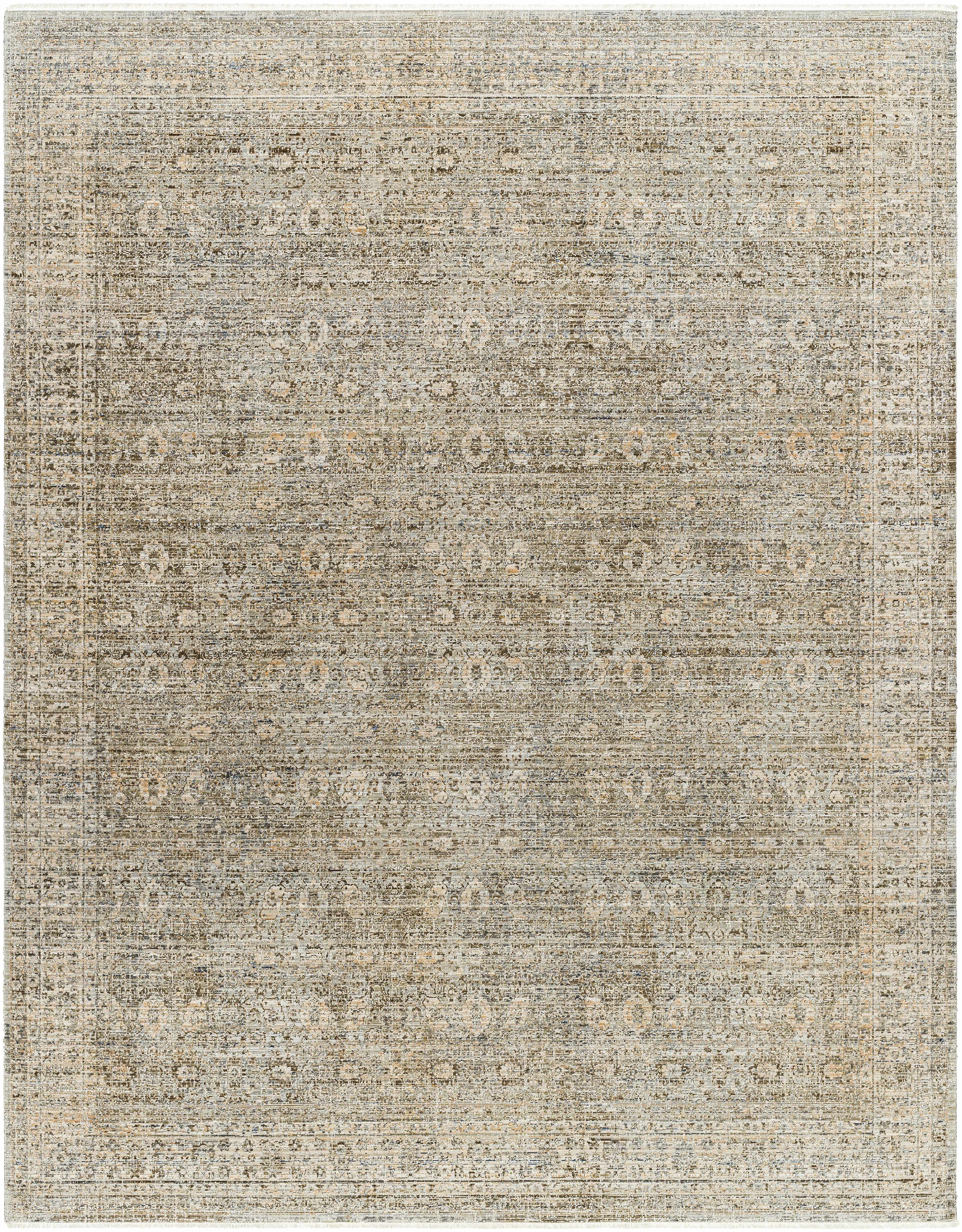 Margaret Damask Sage & Gray Washable Area Rug - Becki Owens x Livabliss - Image 8