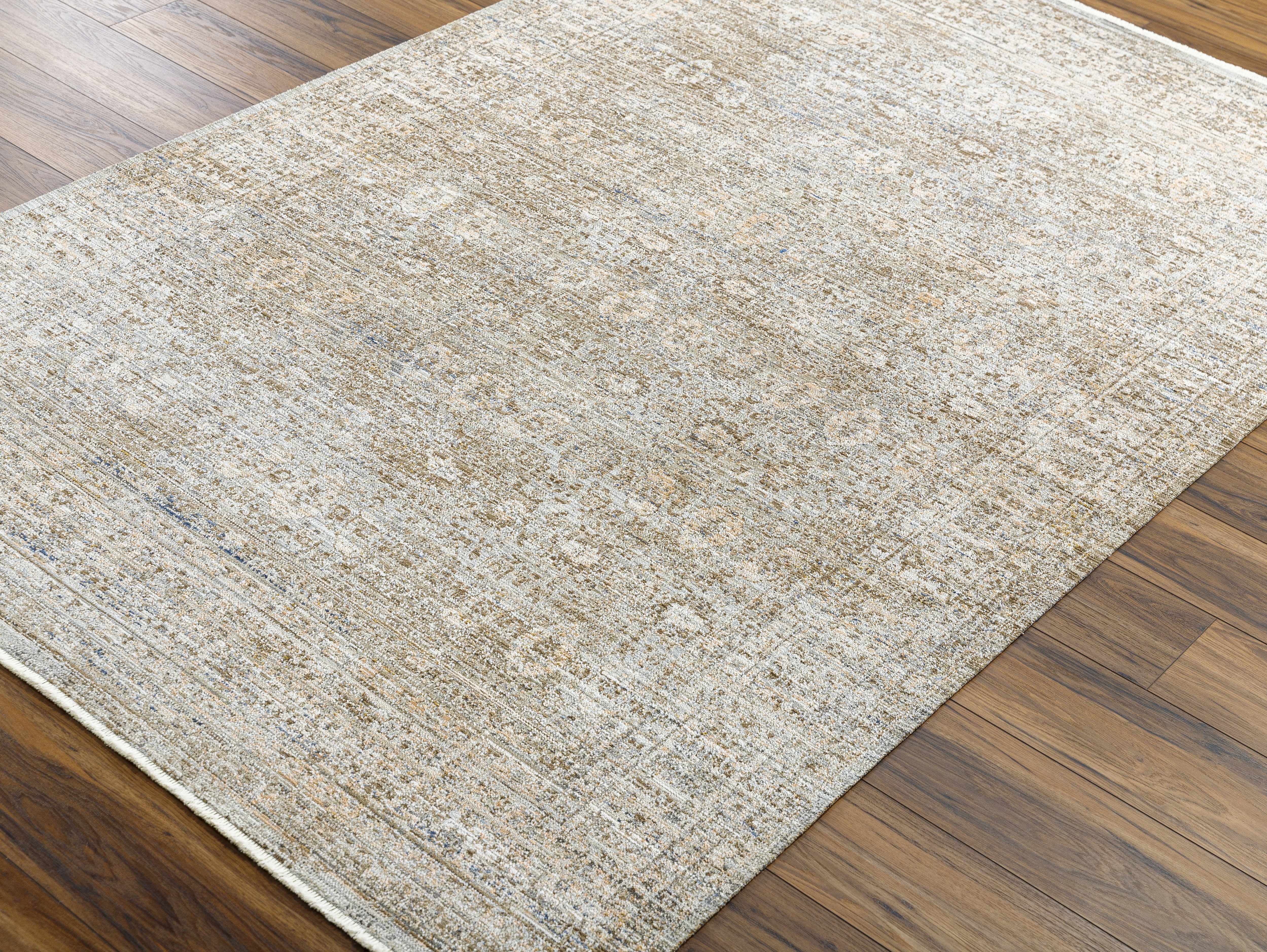 Margaret Damask Sage & Gray Washable Area Rug - Becki Owens x Livabliss - Image 9