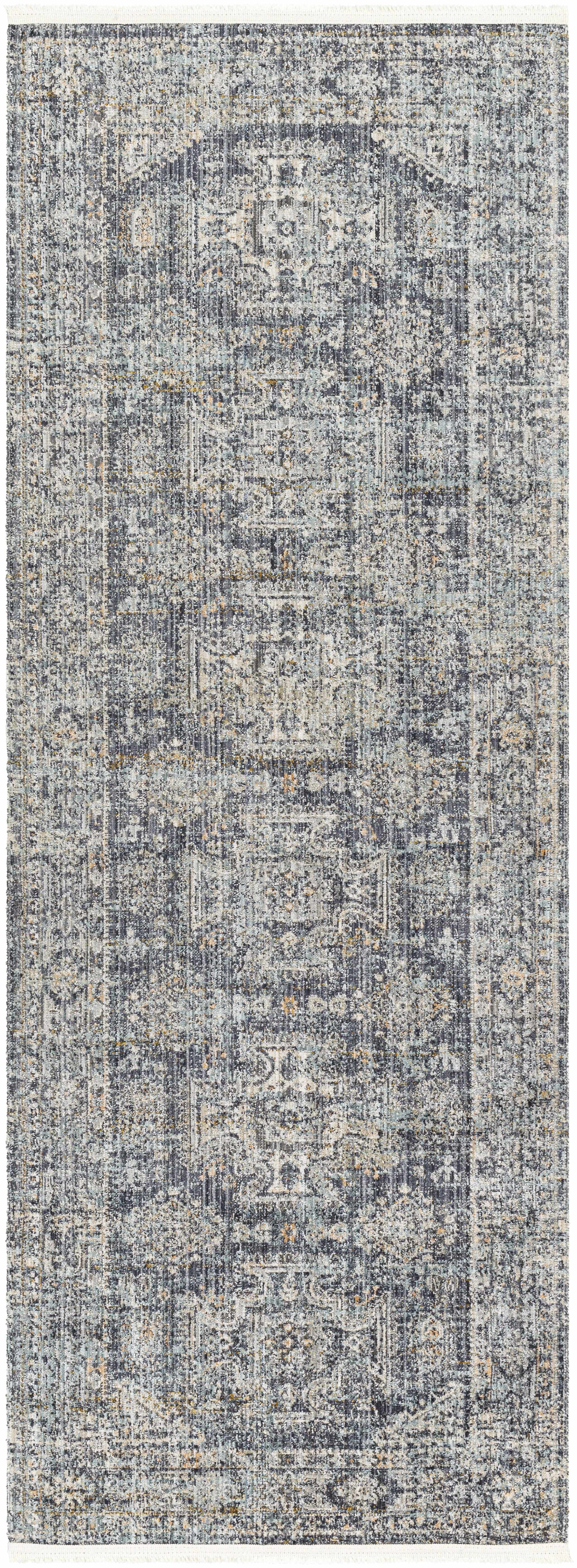 Margaret Medallion Navy Washable Area Rug - Livabliss x Becki Owens - Image 3