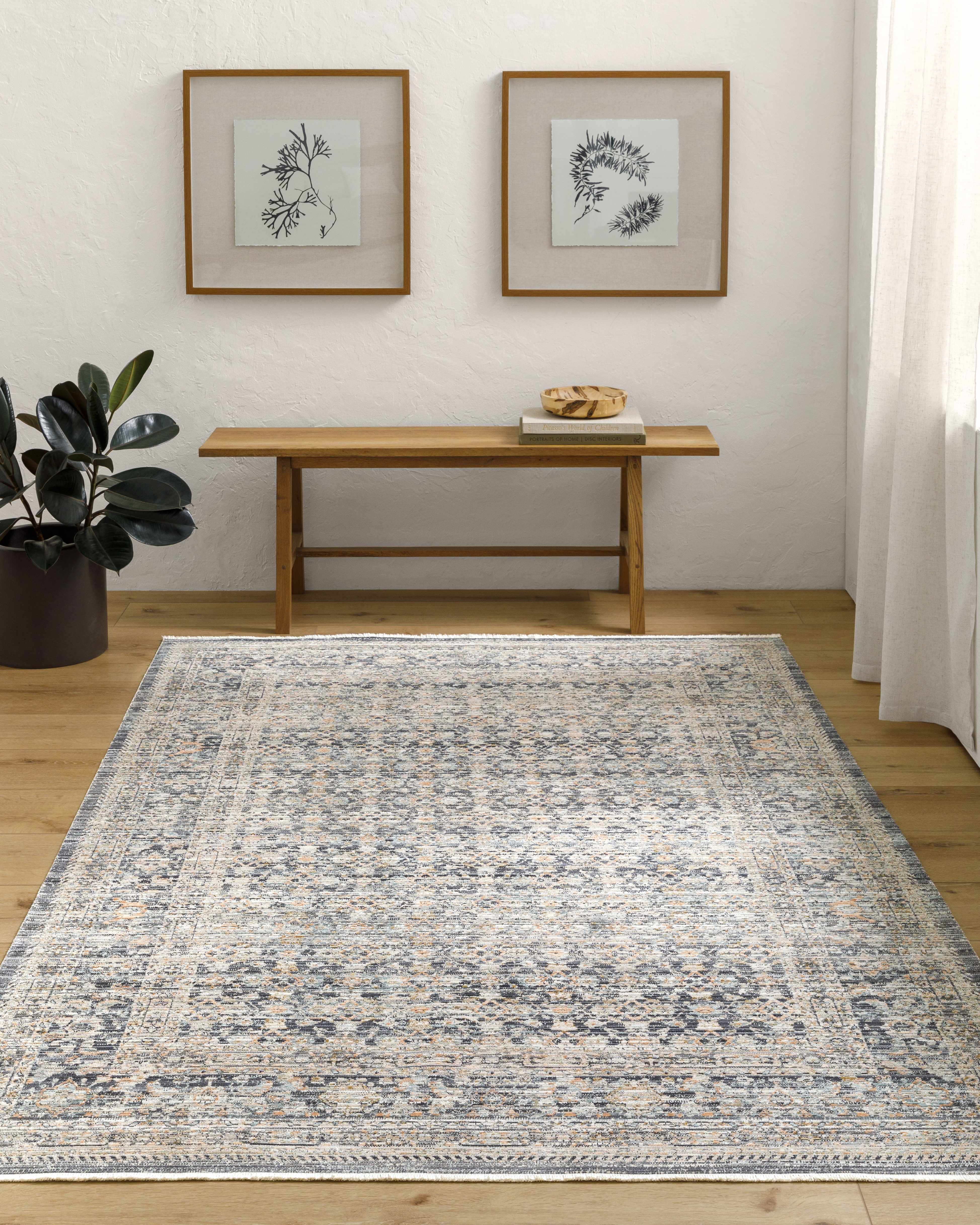 Margaret Navy Washable Rug - Becki Owens x Livabliss - Image 2