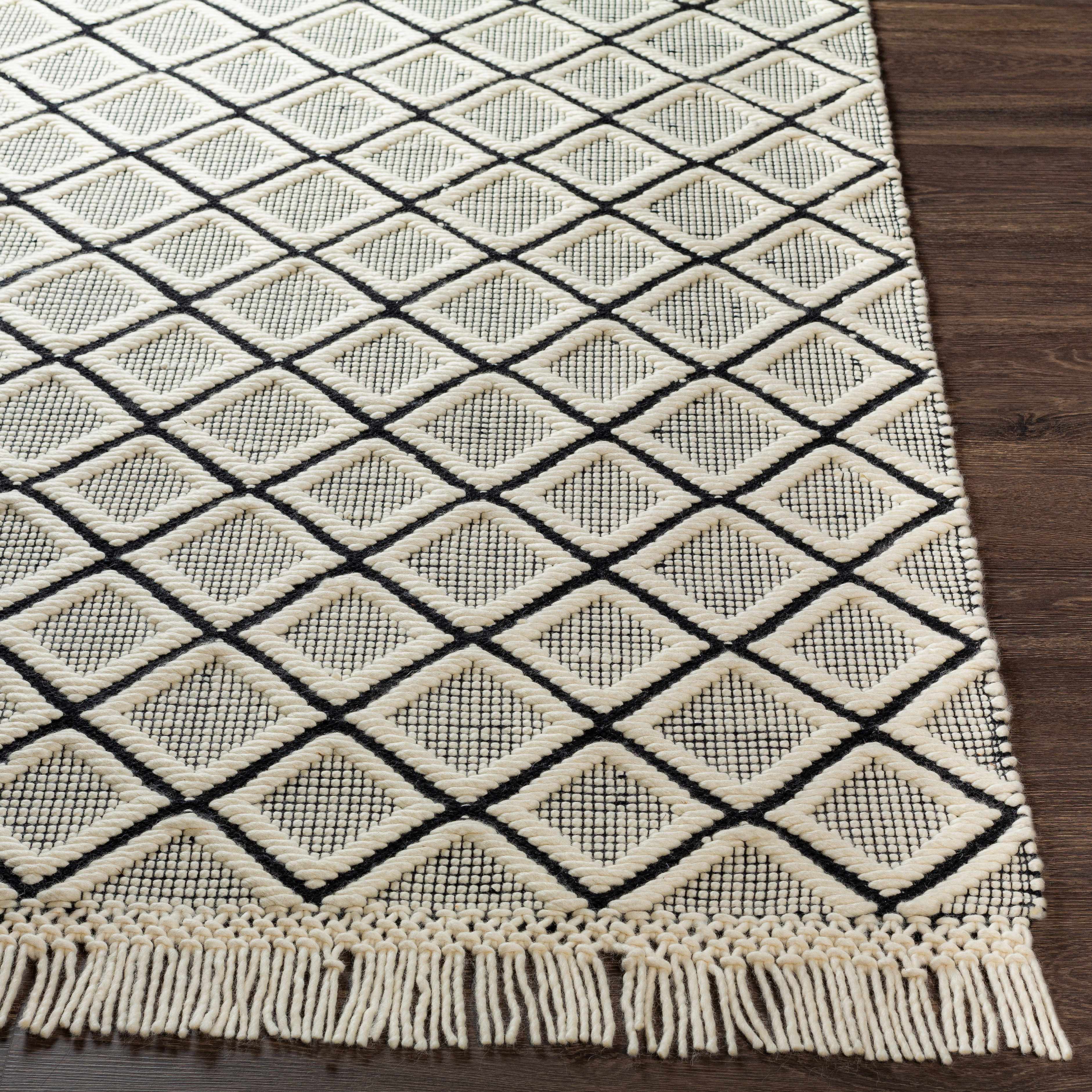 Maria Textured Hand Woven Wool Rug - Clearance - Image 5