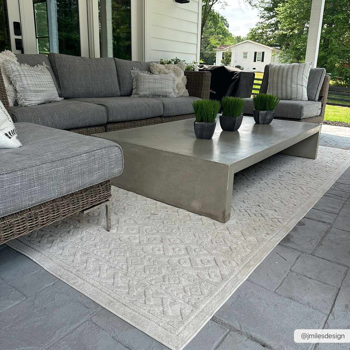 Maribyrnong 3D Outdoor Area Rug - Image 2