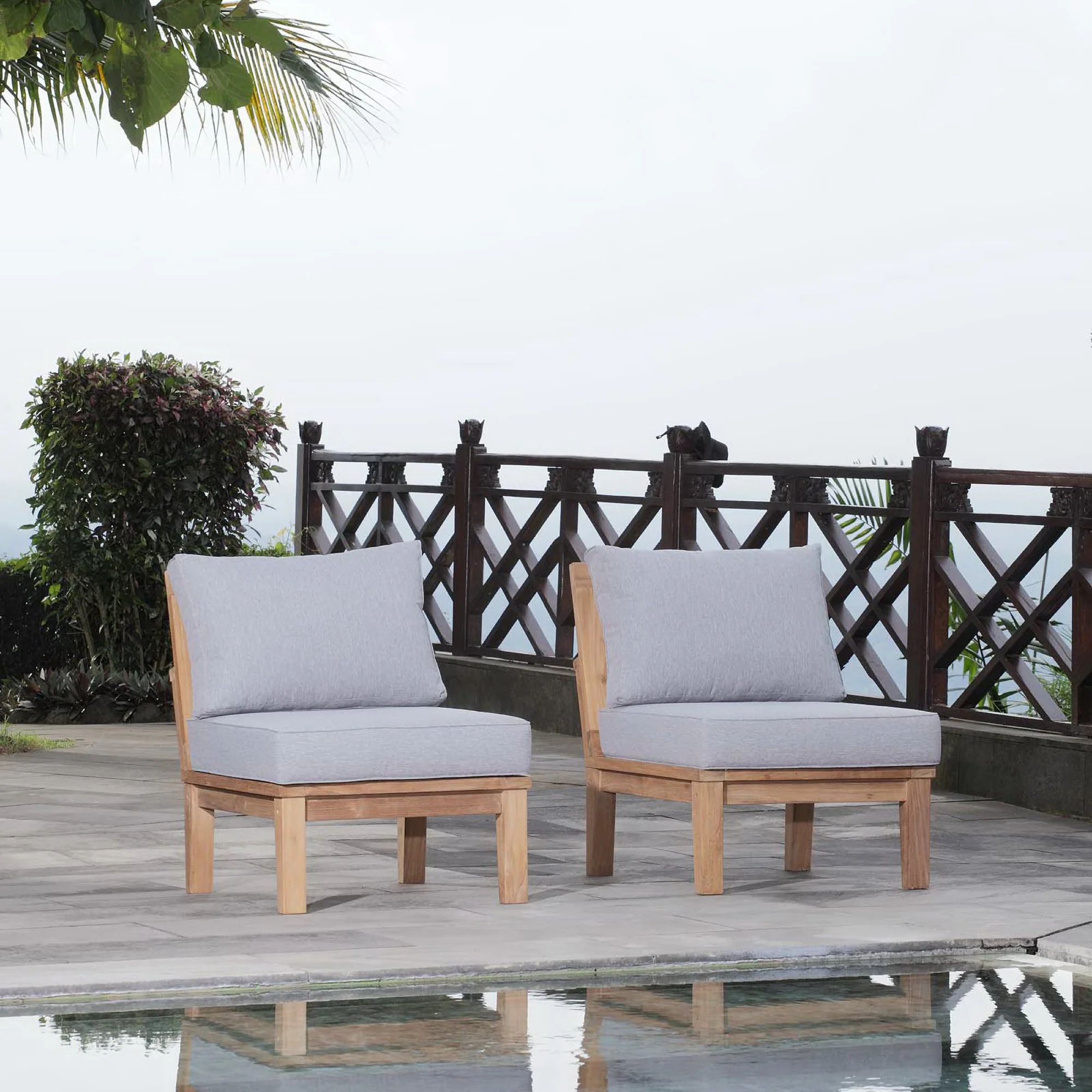 Marina 2 Piece Outdoor Patio Teak Set by Modway - Image 4