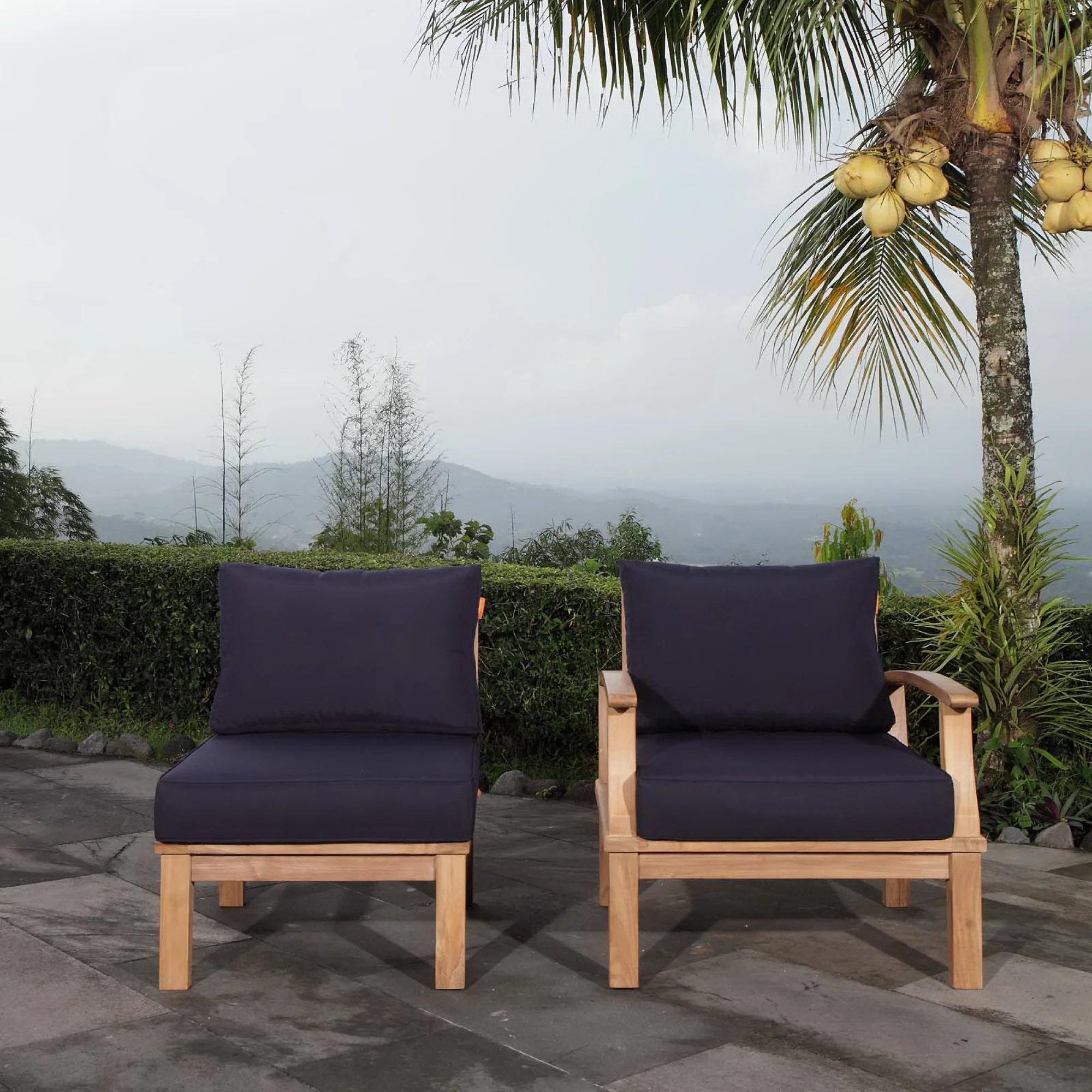 Marina 2 Piece Outdoor Patio Teak Set by Modway - Image 6