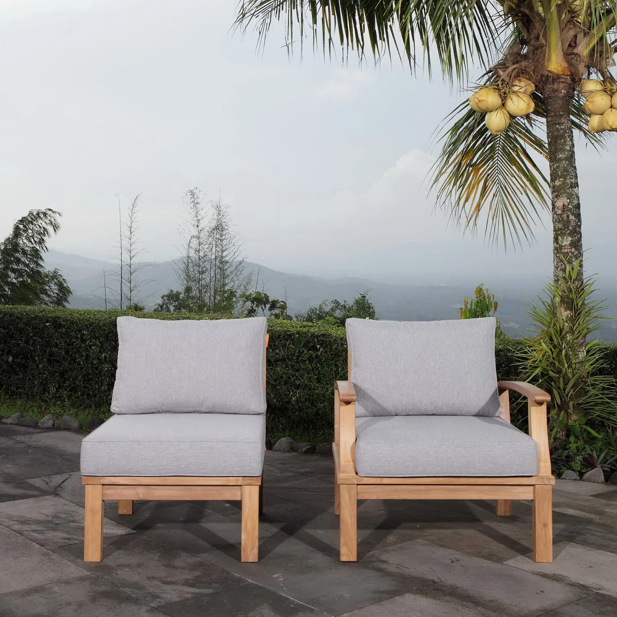 Marina 2 Piece Outdoor Patio Teak Set by Modway - Image 7