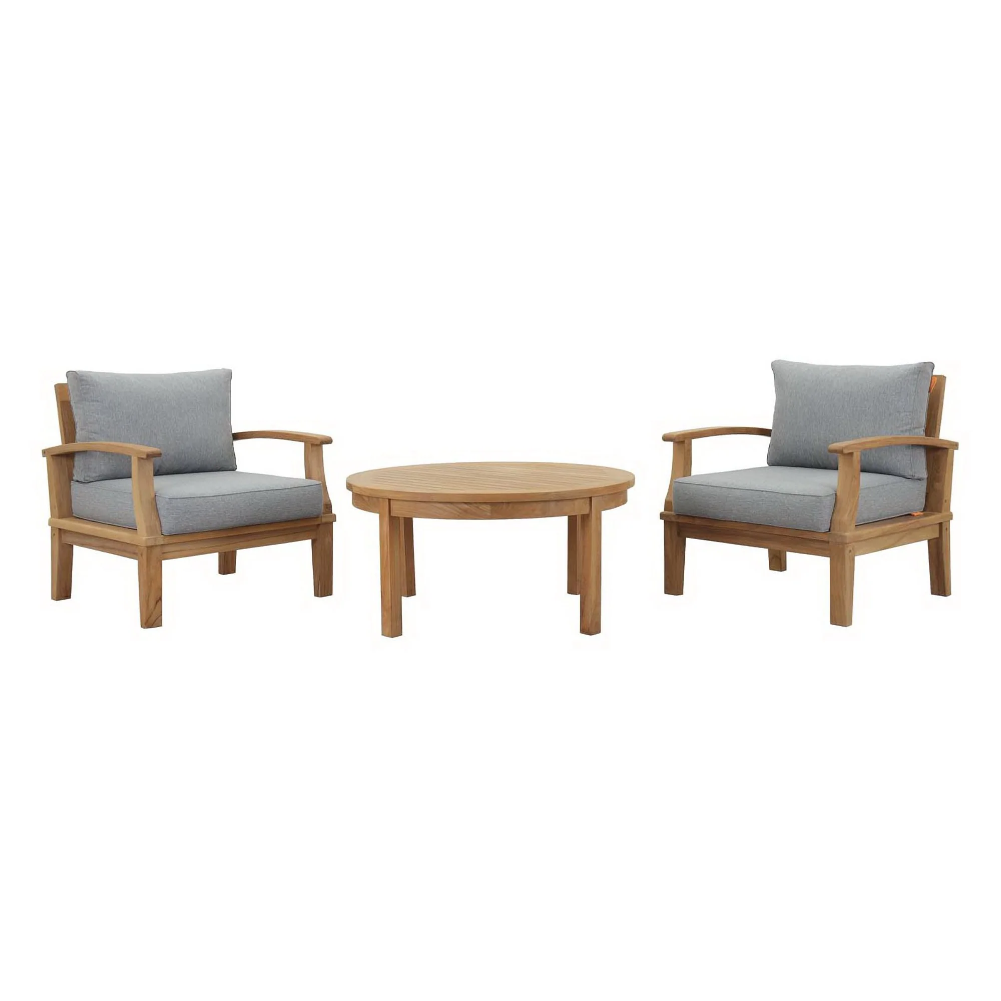 Marina 3 Piece Outdoor Patio Teak Set by Modway - Image 17