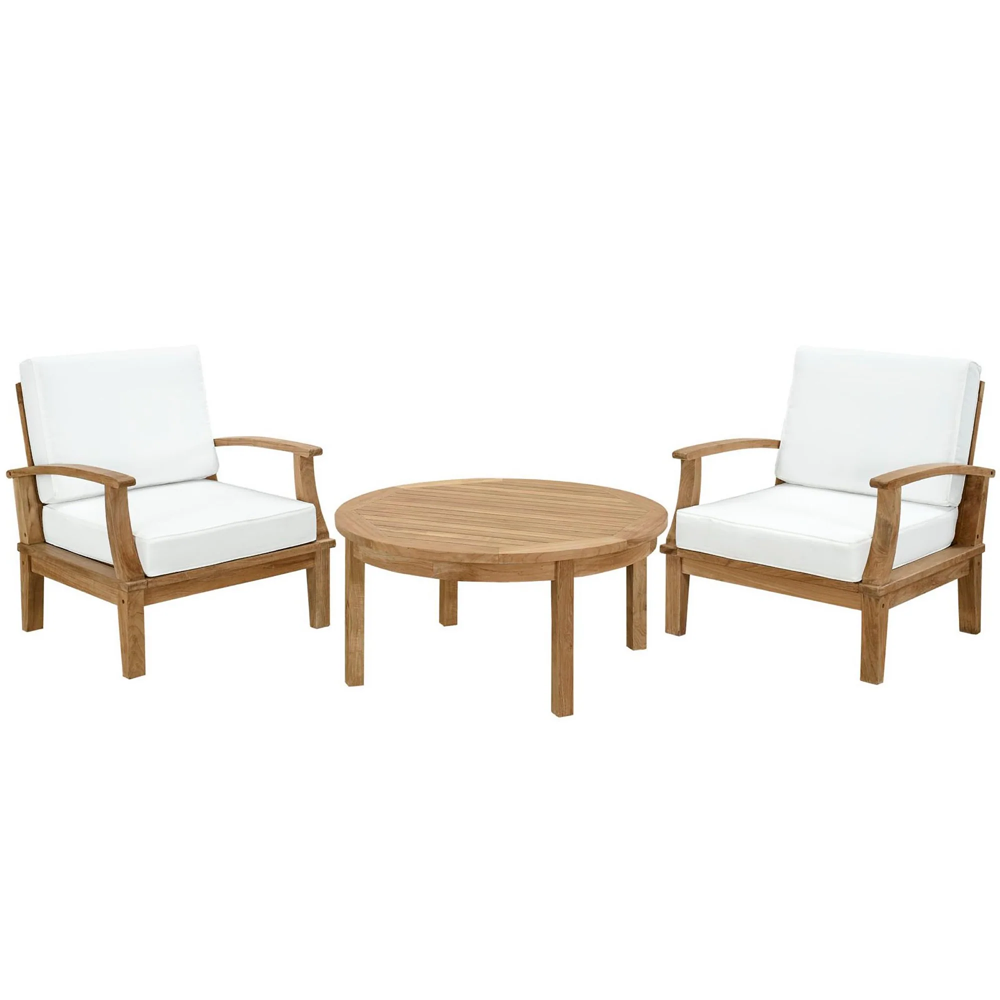 Marina 3 Piece Outdoor Patio Teak Set by Modway - Image 18
