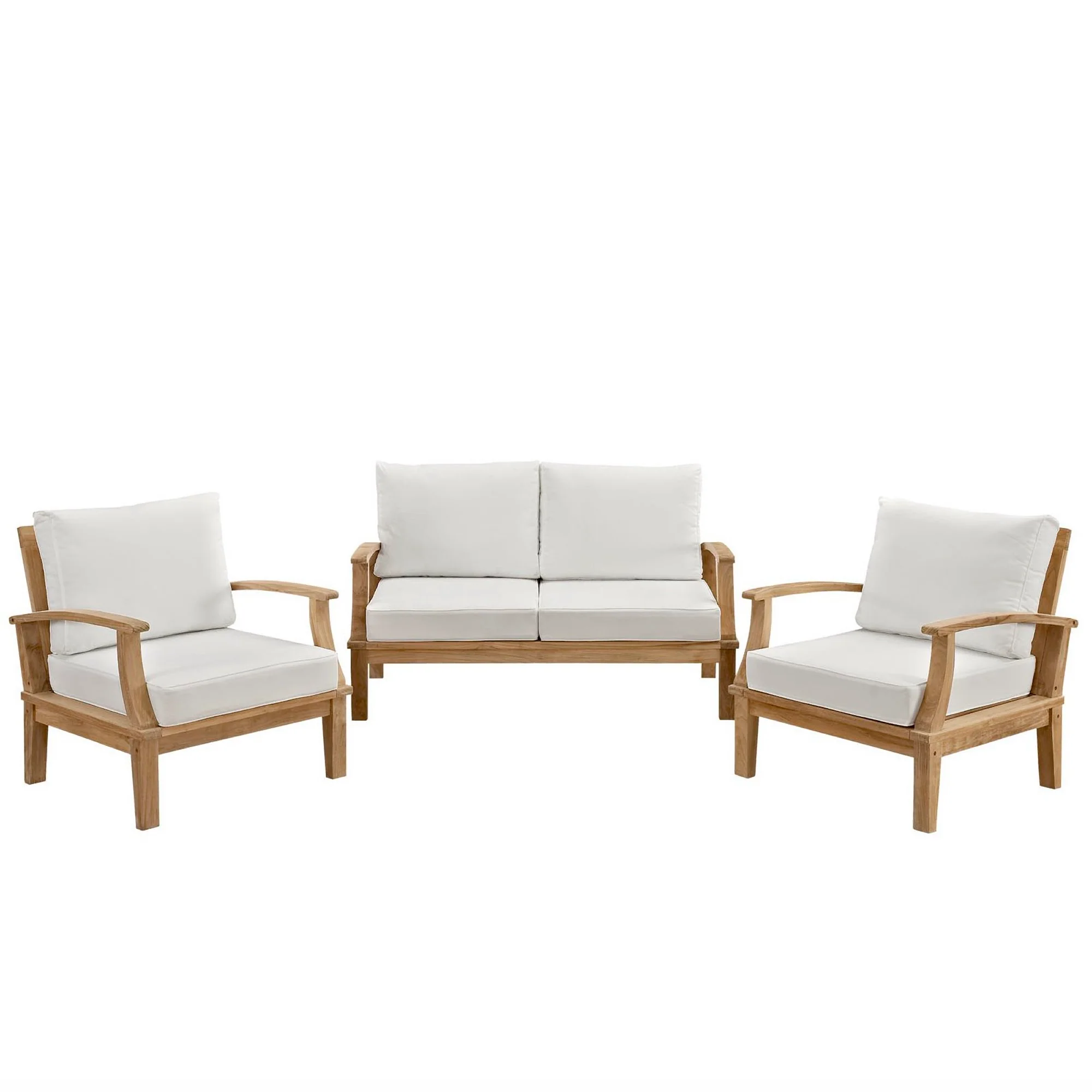 Marina 3 Piece Outdoor Patio Teak Set by Modway - Image 18