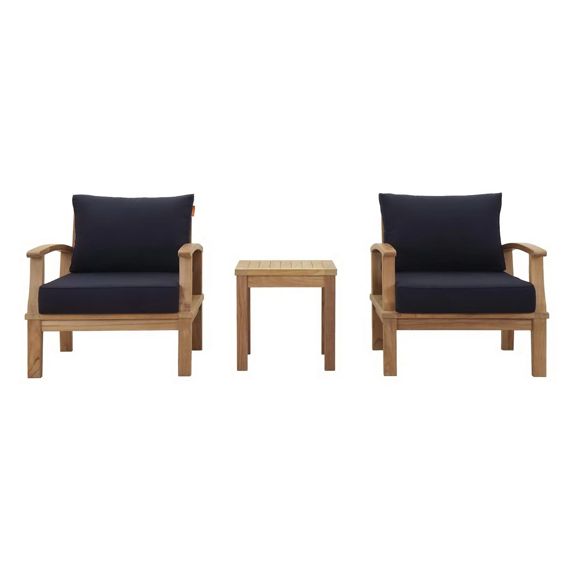 Marina 3-Piece Outdoor Patio Teak Set by Modway - Image 18