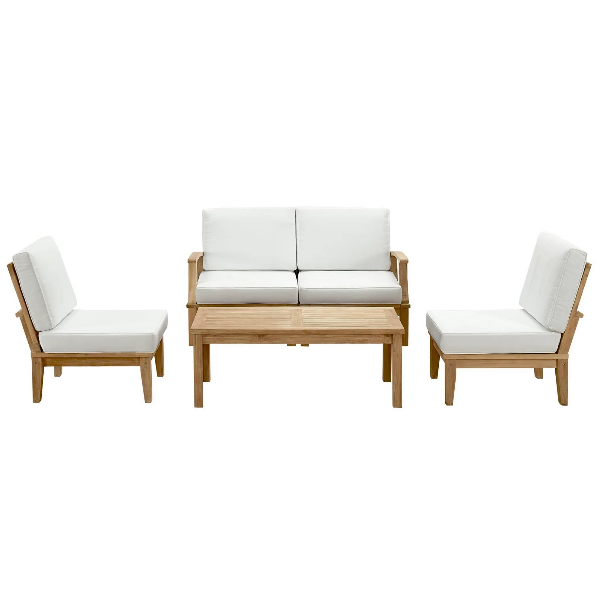 Marina 5 Piece Outdoor Patio Teak Set by Modway - Image 20
