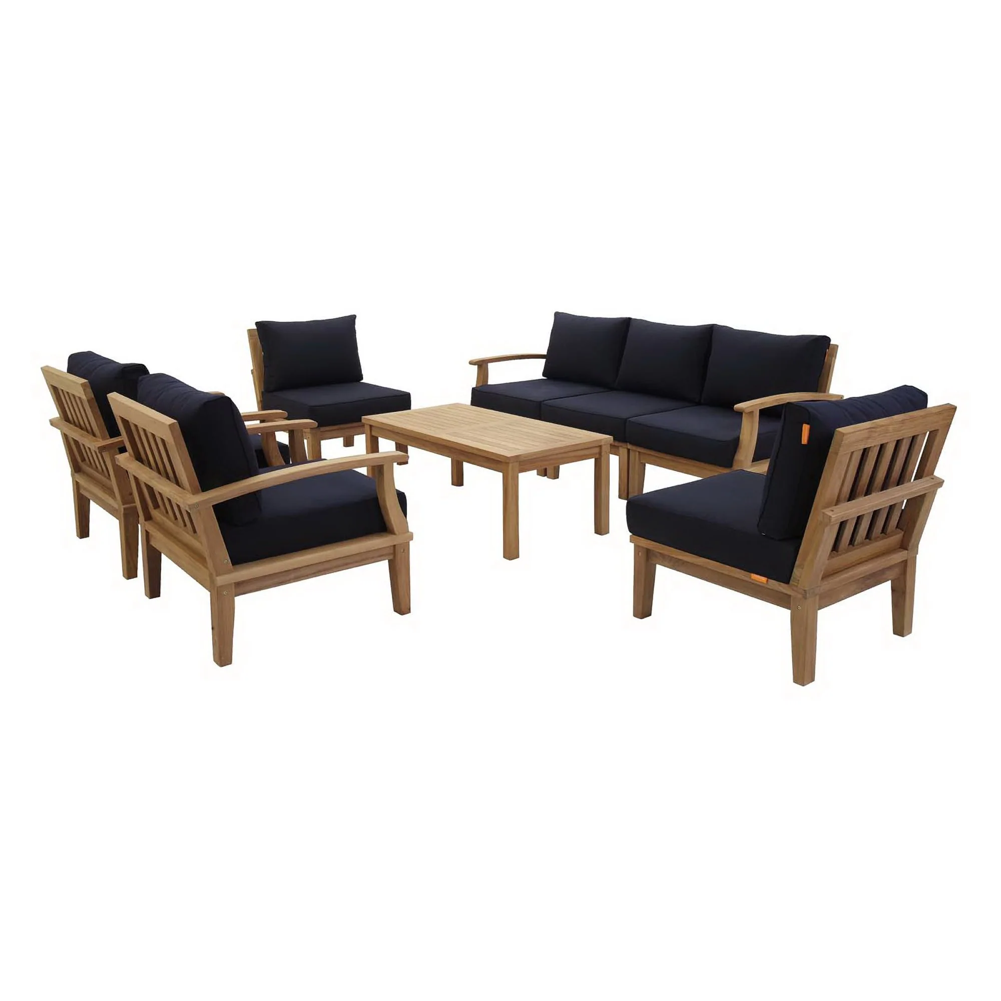 Marina 8 Piece Outdoor Patio Teak Set by Modway - Image 20
