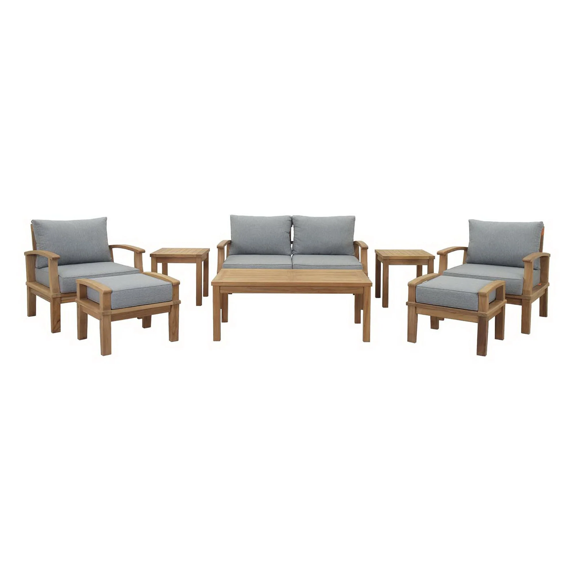 Marina 8 Piece Outdoor Patio Teak Set by Modway - Image 20