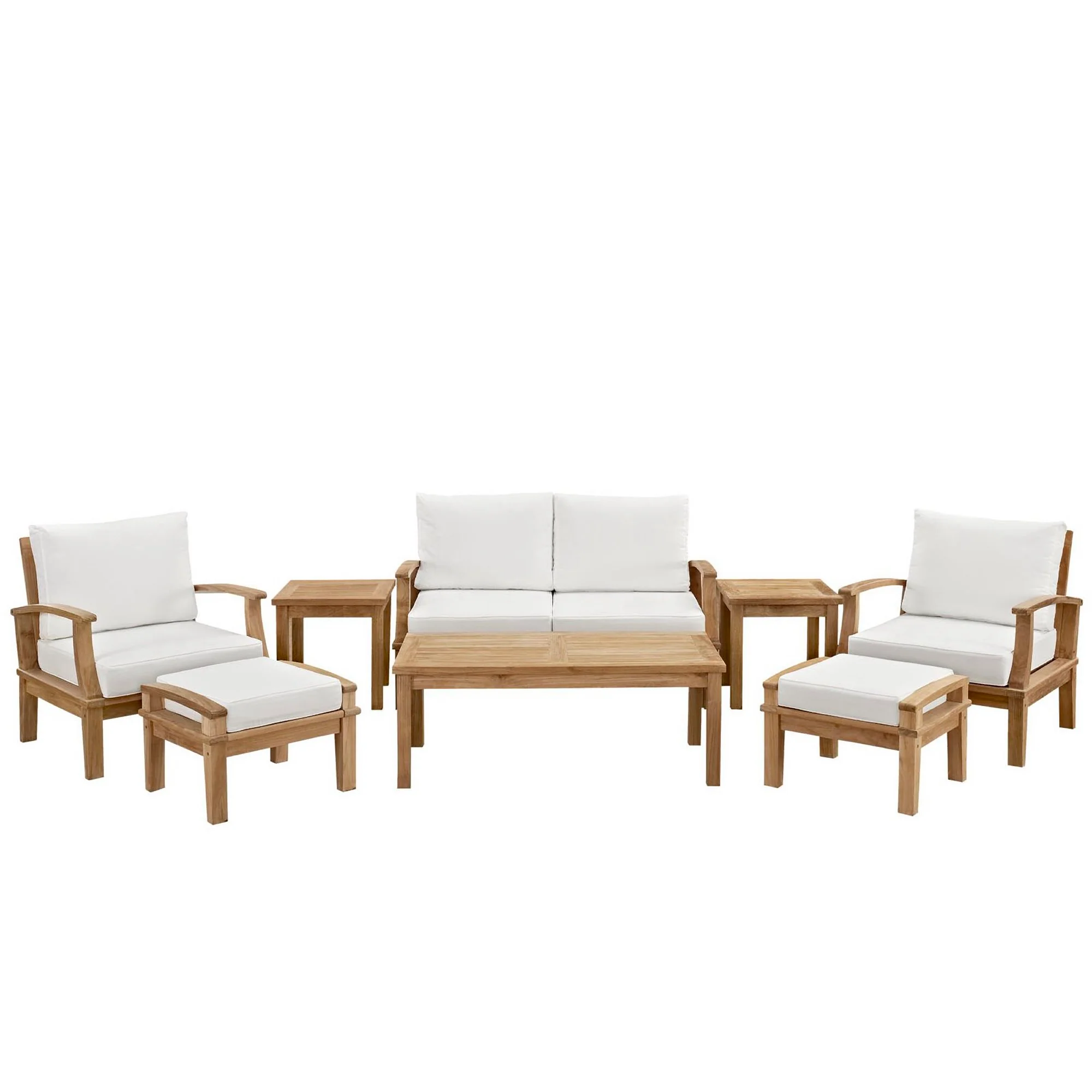 Marina 8 Piece Outdoor Patio Teak Set by Modway - Image 21