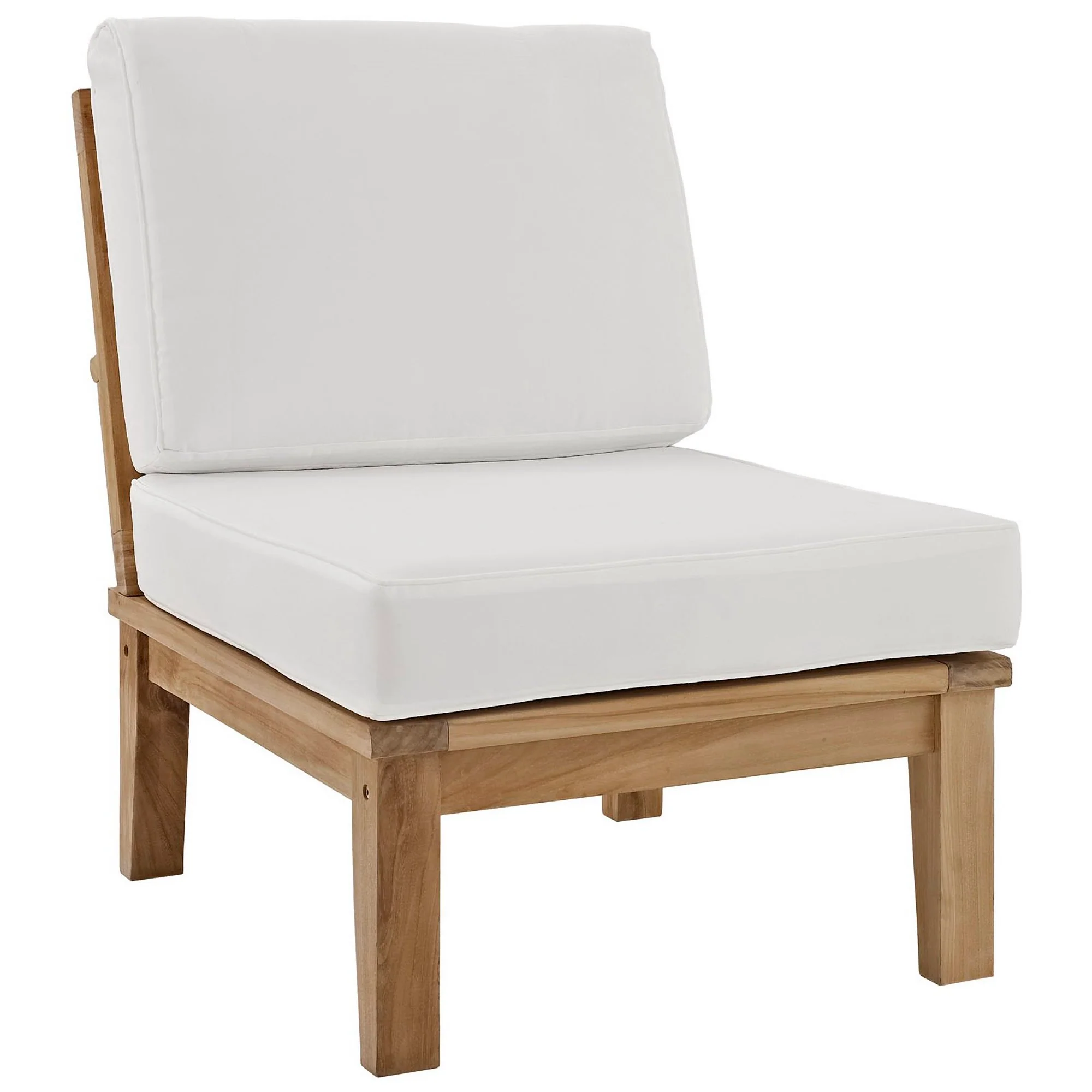 Marina Armless Outdoor Patio Teak Sofa by Modway - Image 18