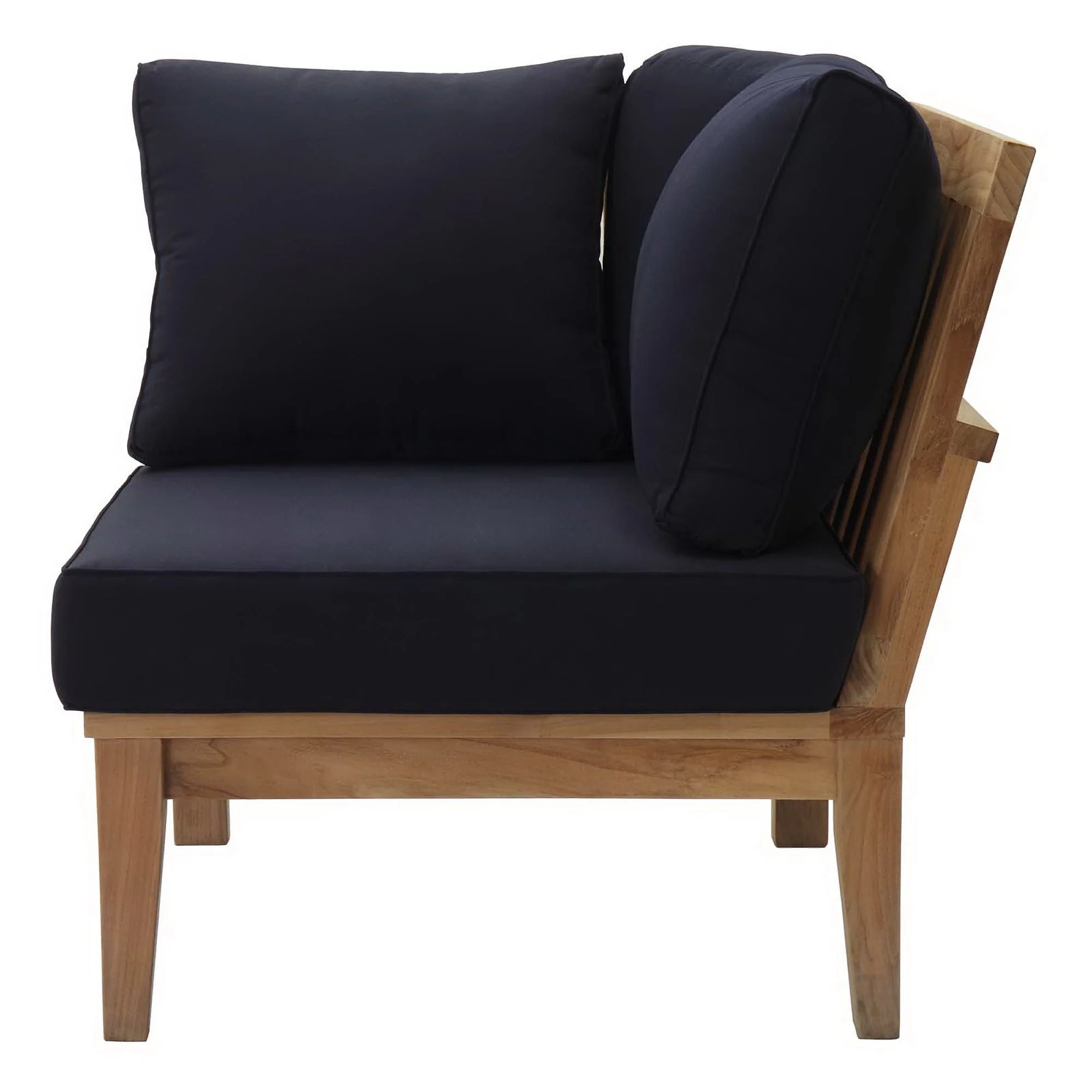 Marina Outdoor Patio Teak Corner Sofa by Modway - Image 12