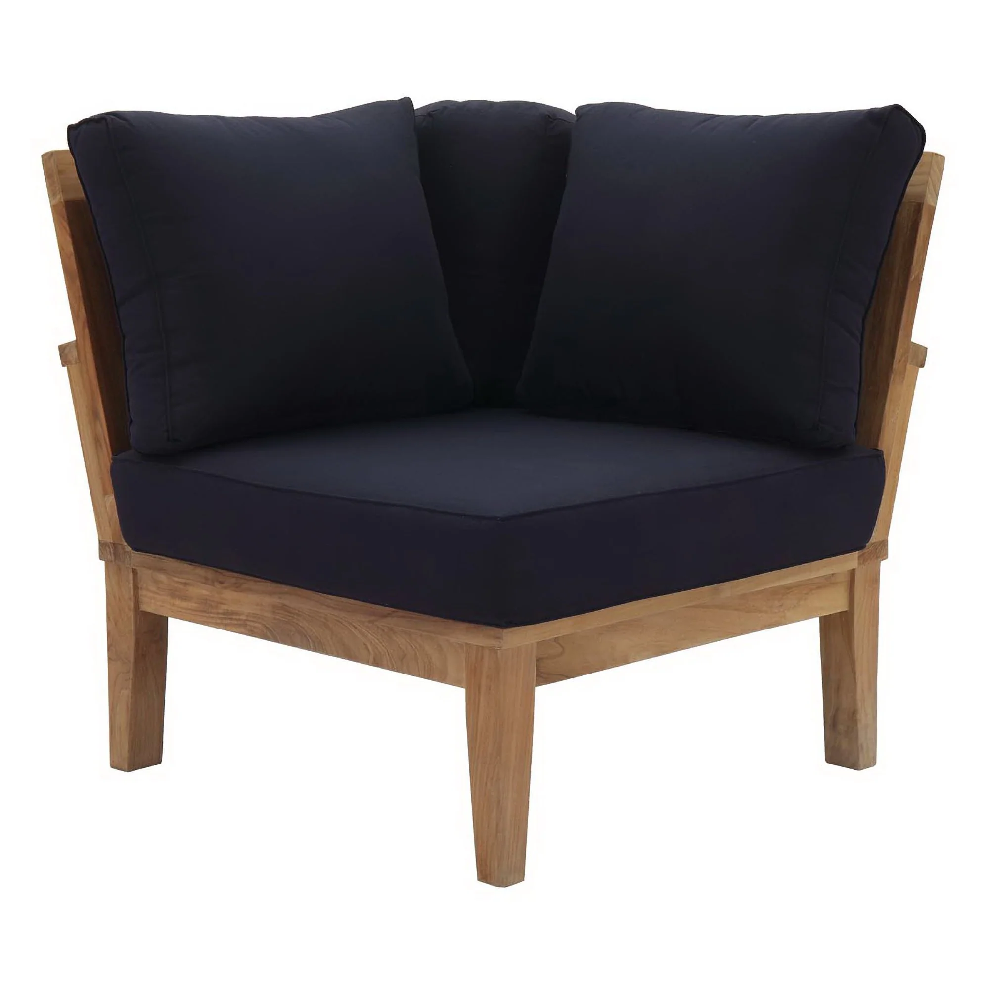 Marina Outdoor Patio Teak Corner Sofa by Modway - Image 18