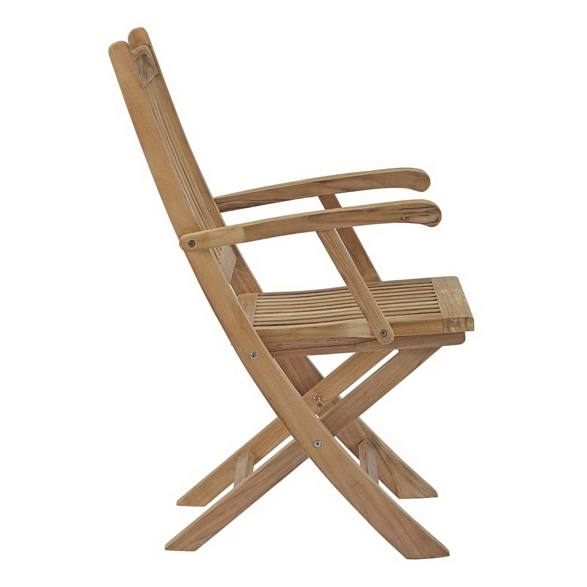 Marina Outdoor Patio Teak Folding Chair by Modway - Image 2
