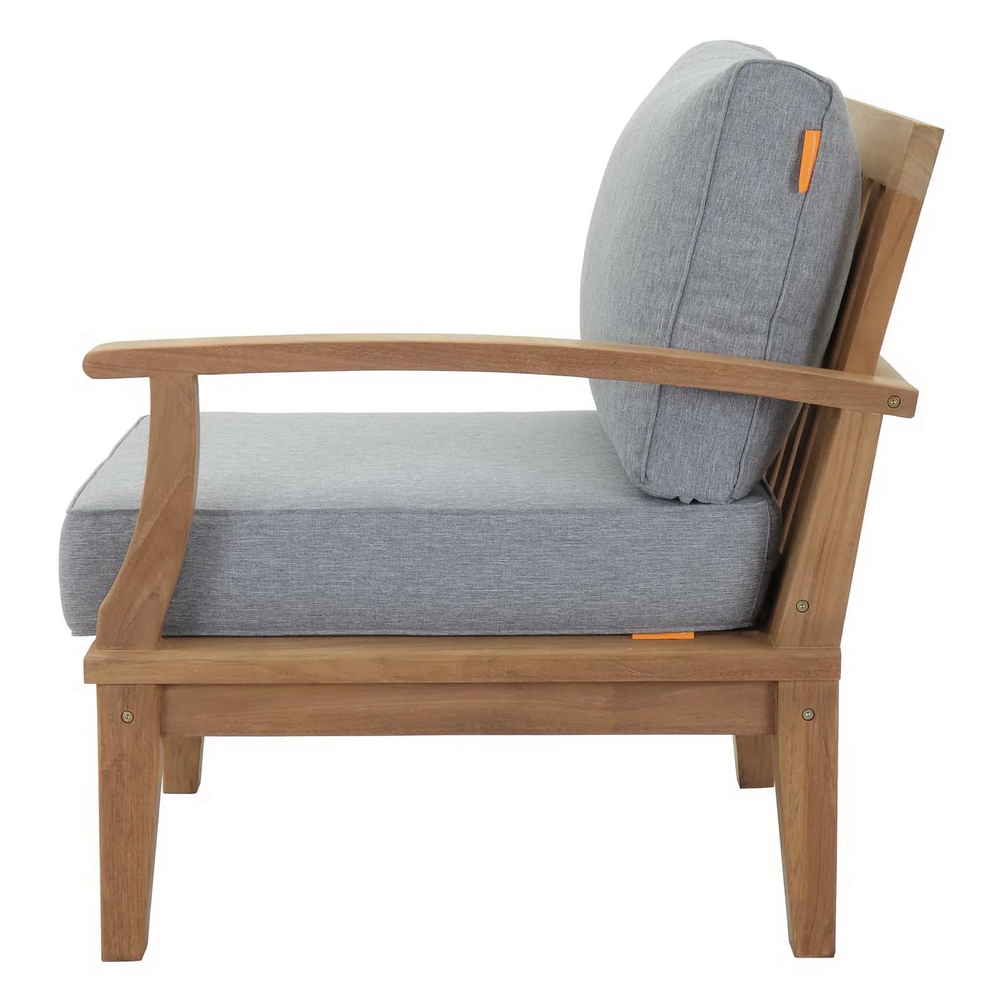 Marina Outdoor Patio Teak Right-Facing Sofa by Modway - Image 13