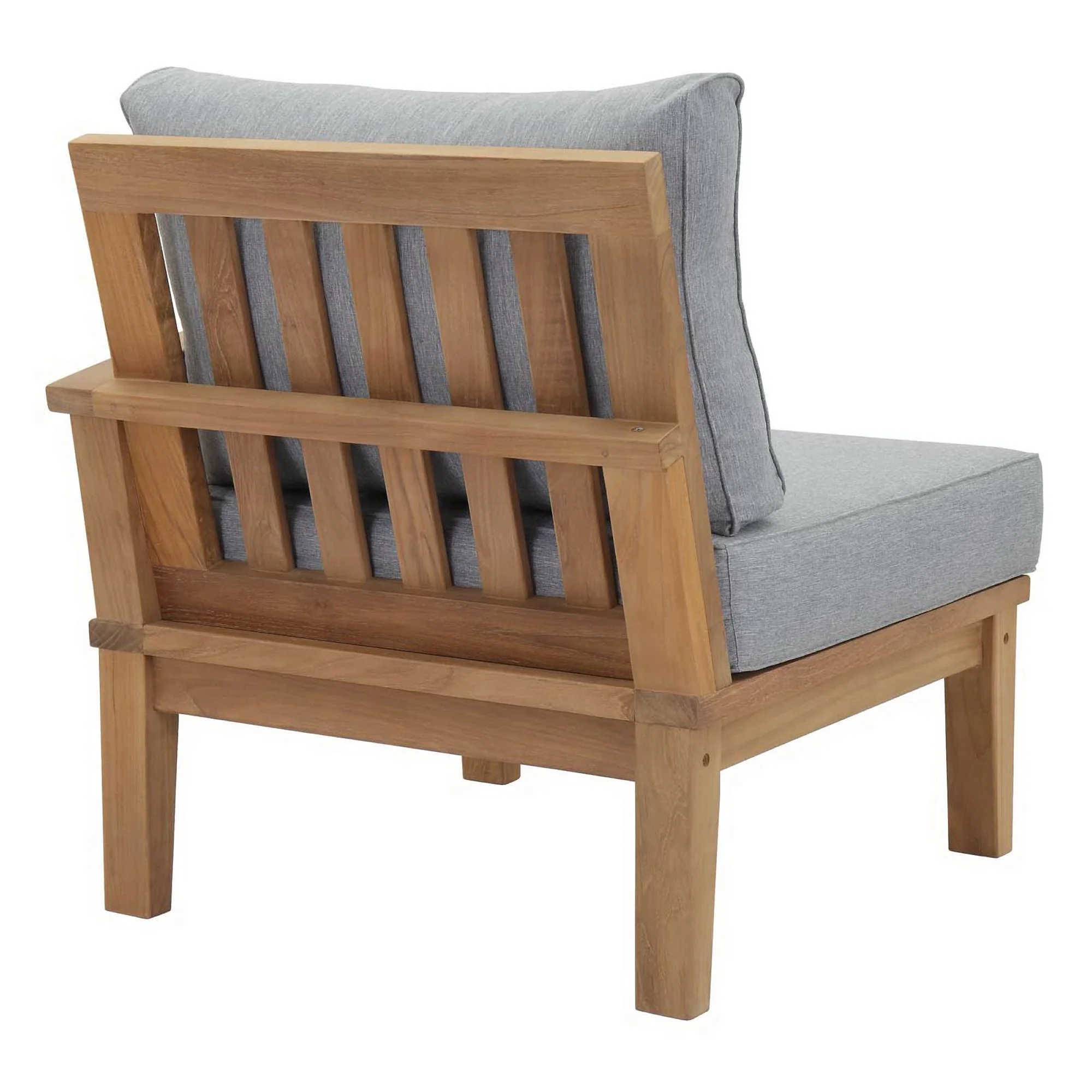 Marina Outdoor Patio Teak Right-Facing Sofa by Modway - Image 15