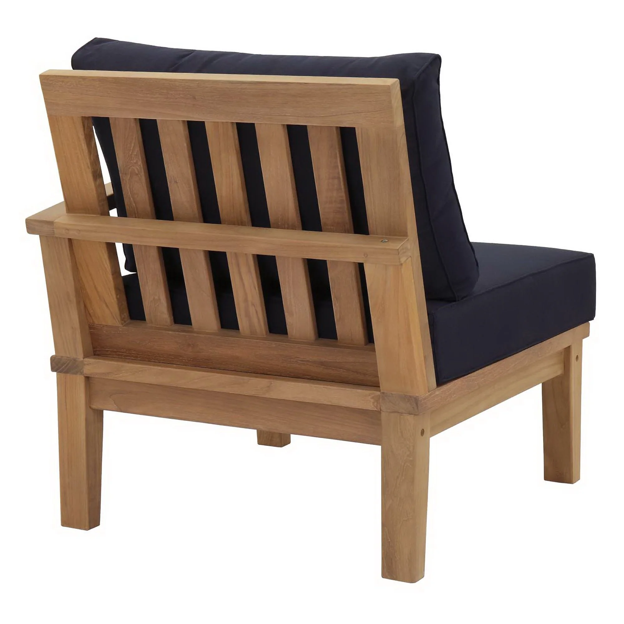 Marina Outdoor Patio Teak Right-Facing Sofa by Modway - Image 3