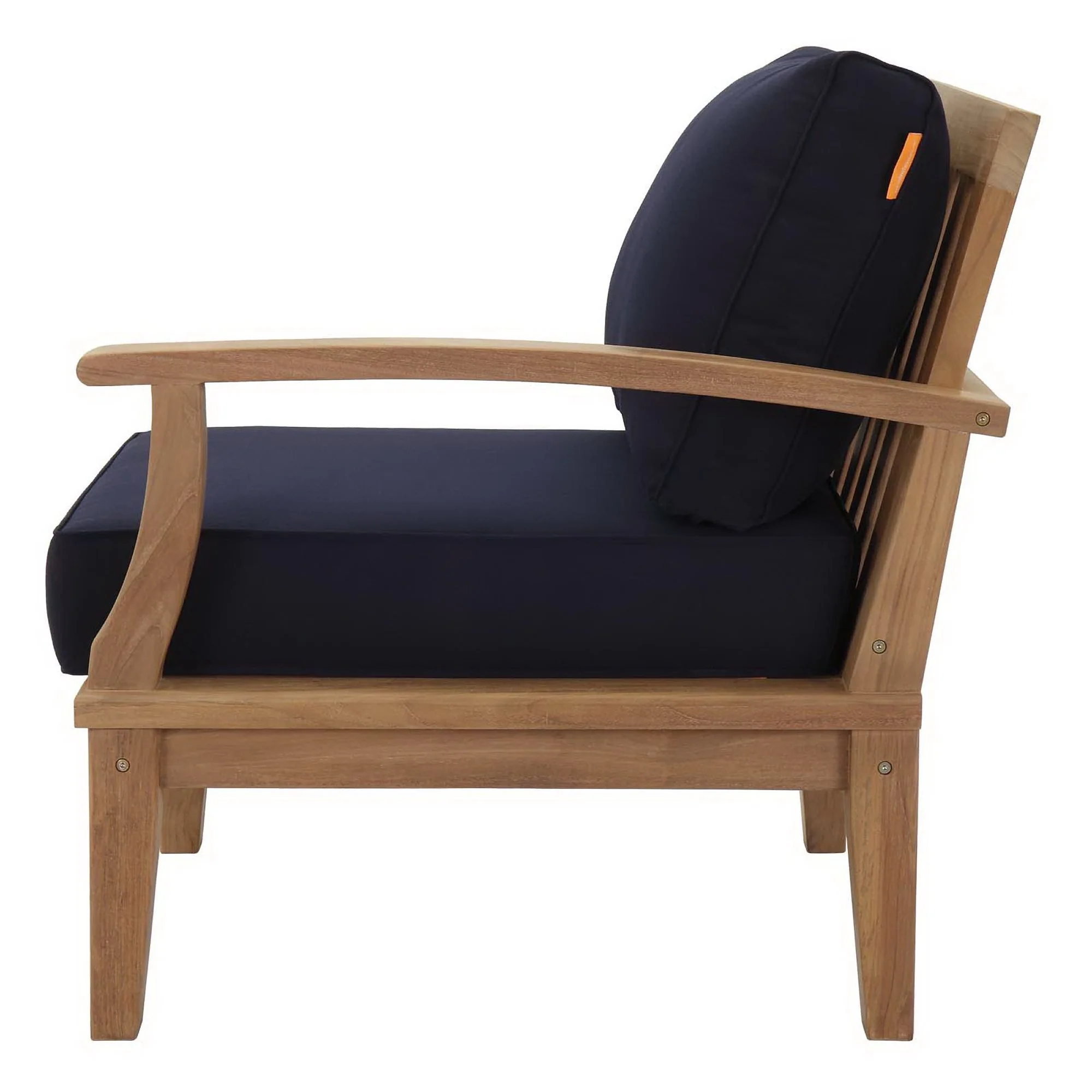 Marina Outdoor Patio Teak Right-Facing Sofa by Modway - Image 4