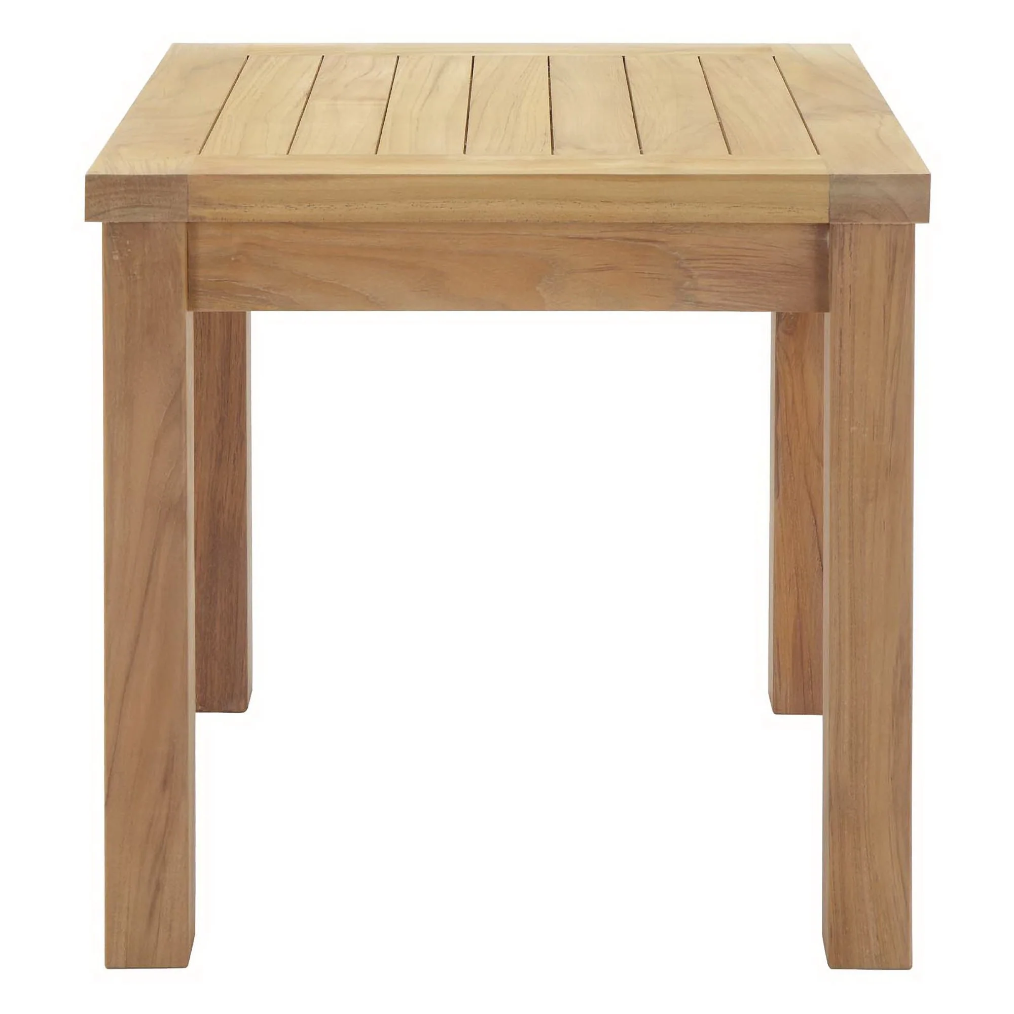 Marina Outdoor Patio Teak Side Table by Modway - Image 5