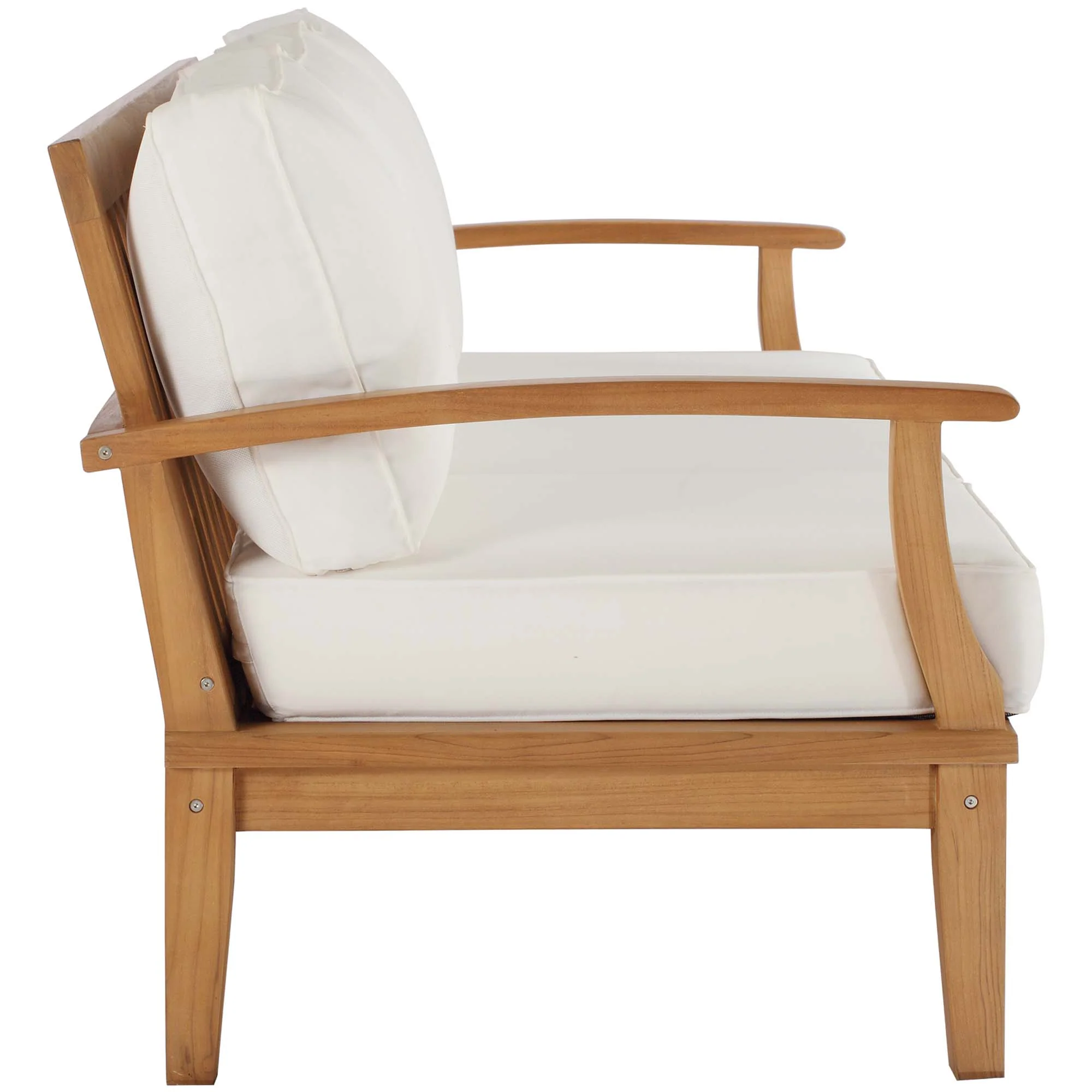 Marina Outdoor Patio Teak Sofa by Modway - Image 3