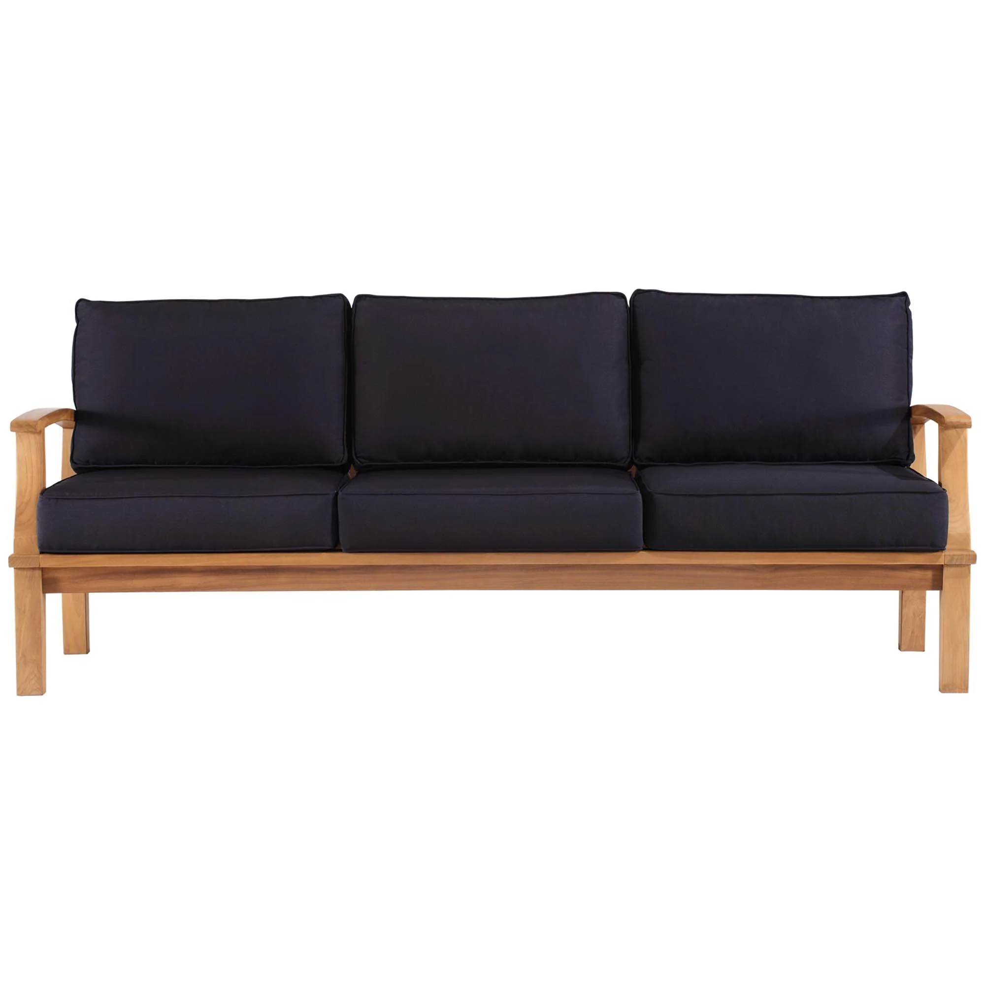 Marina Outdoor Patio Teak Sofa by Modway - Image 8