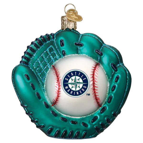 Mariners Baseball Mitt Ornament - Image 3