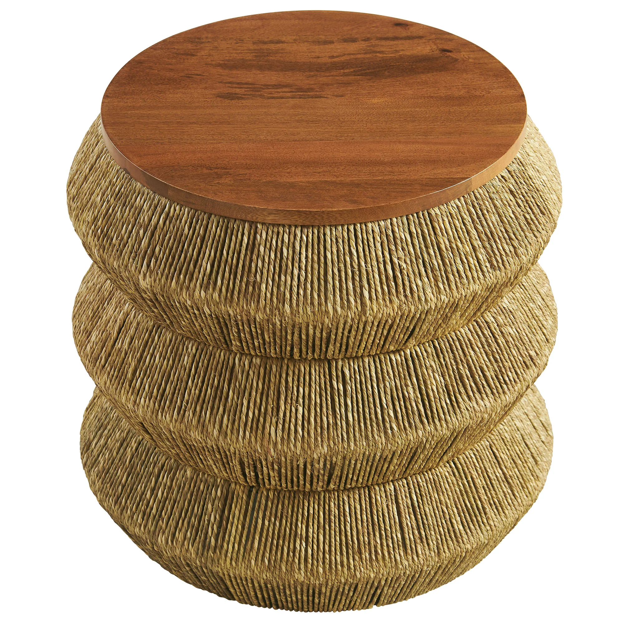 Maris Seagrass and Wood End Table by Modway - Image 4