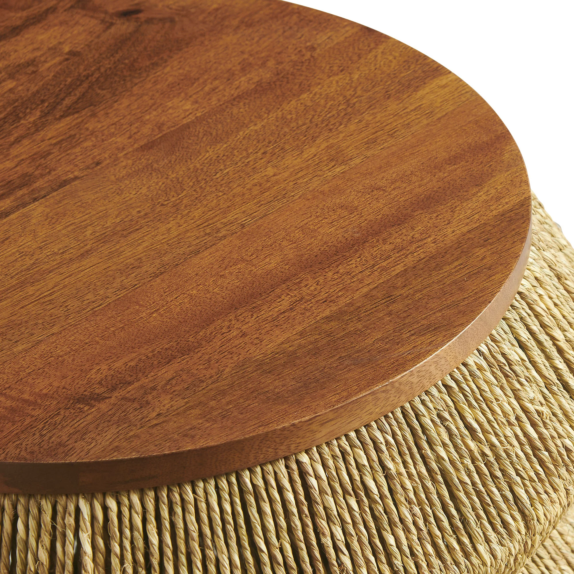Maris Seagrass and Wood End Table by Modway - Image 5