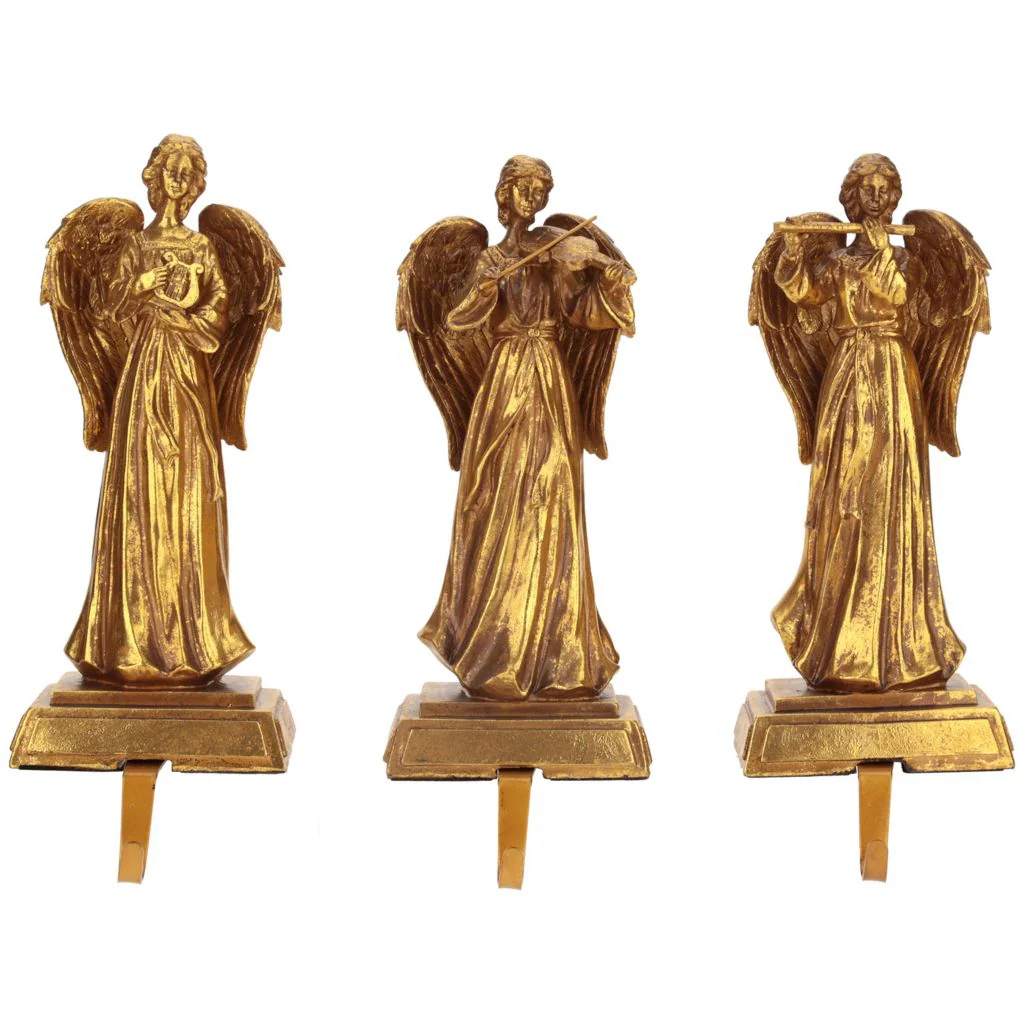 Mark Roberts 12" Angel Stocking Holder - Set of 3 - Image 3