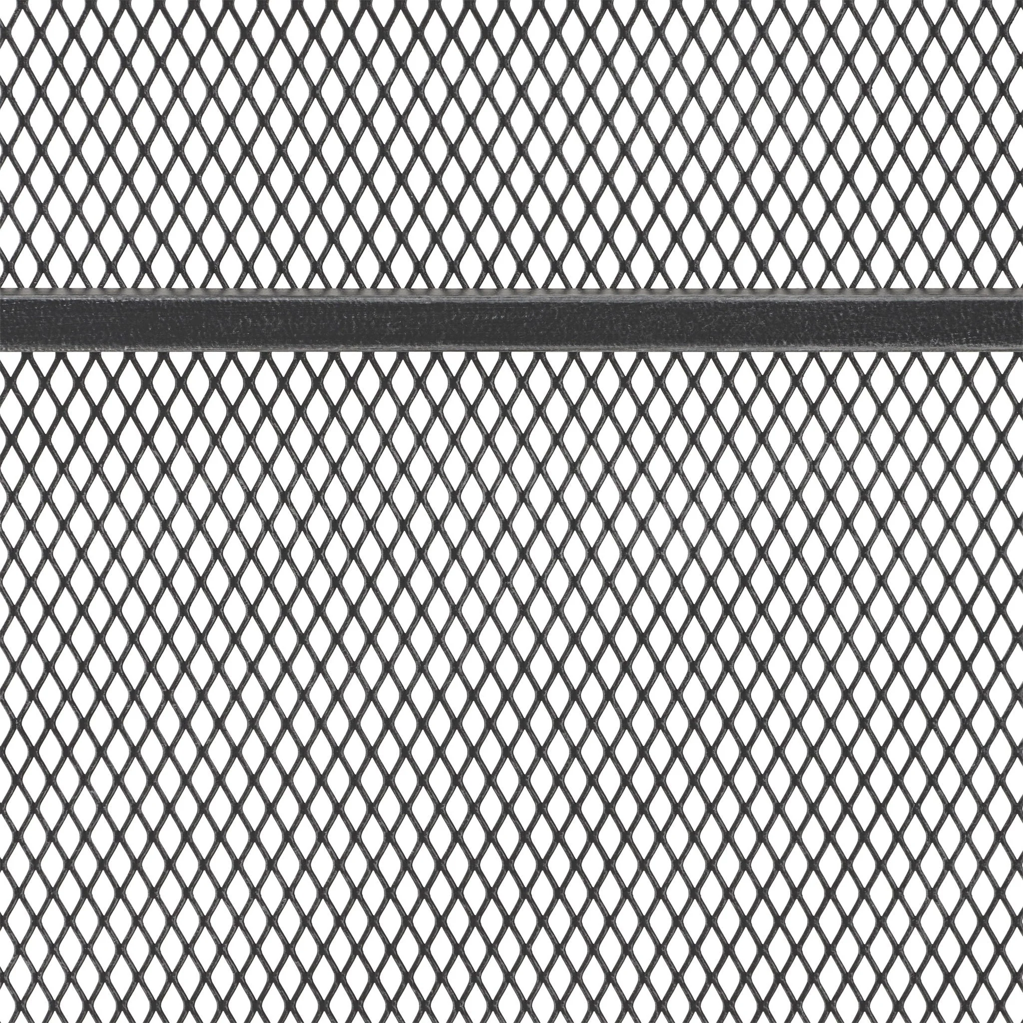 Markus - Modern Single Panel Iron Firescreen Black Brushed Silver - Image 4